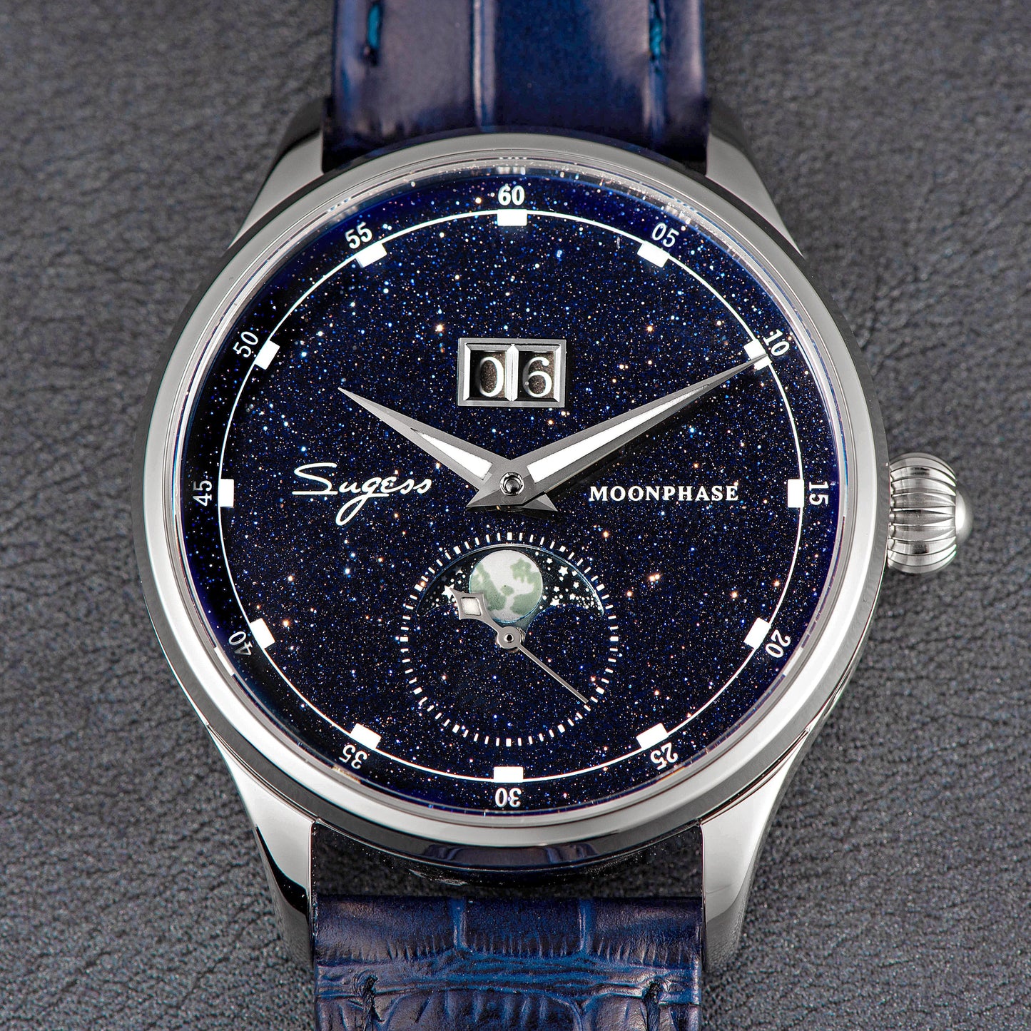 MoonPhase Master SU2528STRA-V3 (Ship From Canada)