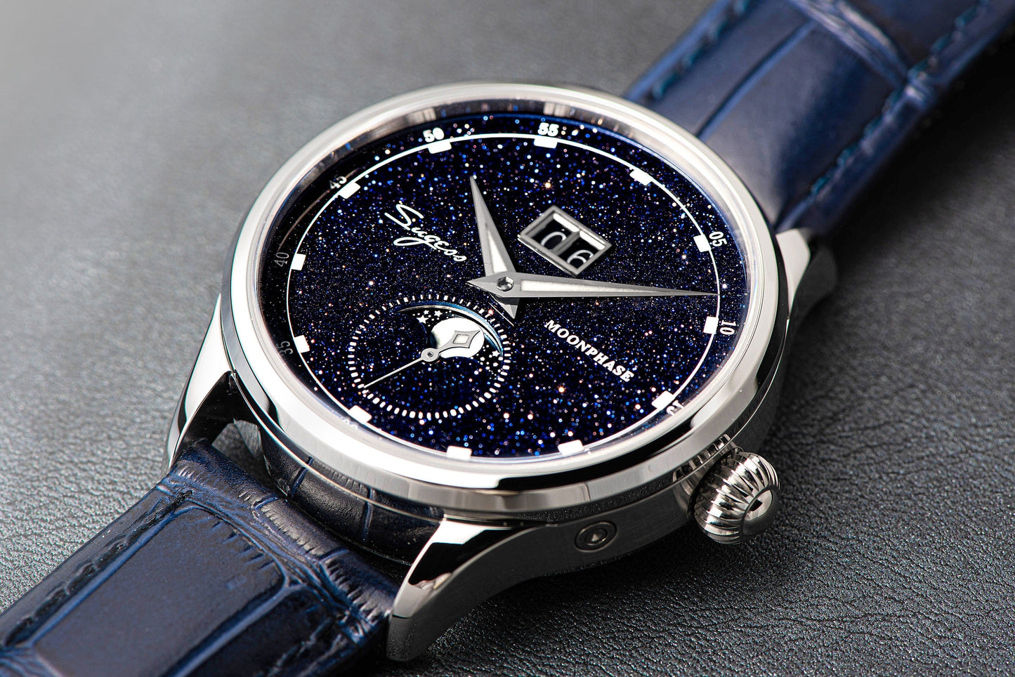 MoonPhase Master SU2528STRA-V3 (Ship From Canada)