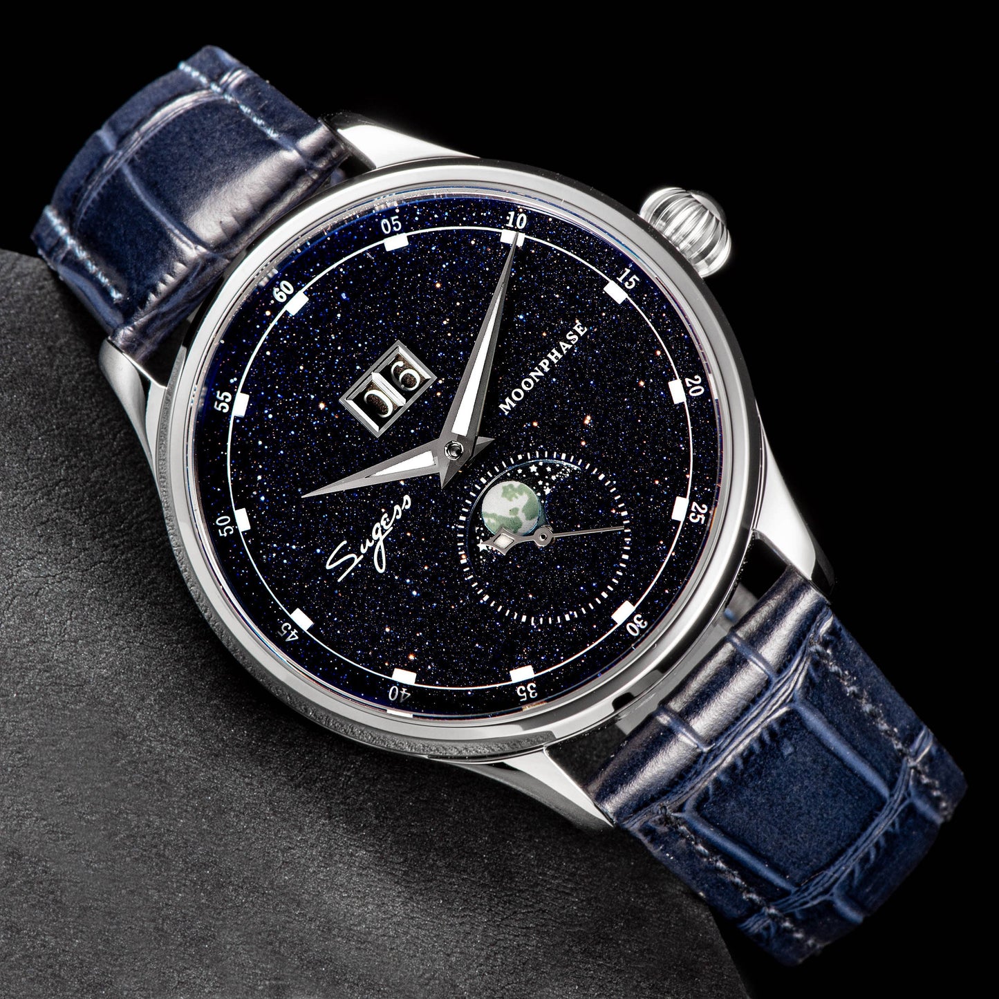 MoonPhase Master SU2528STRA-V3 (Ship From Canada)