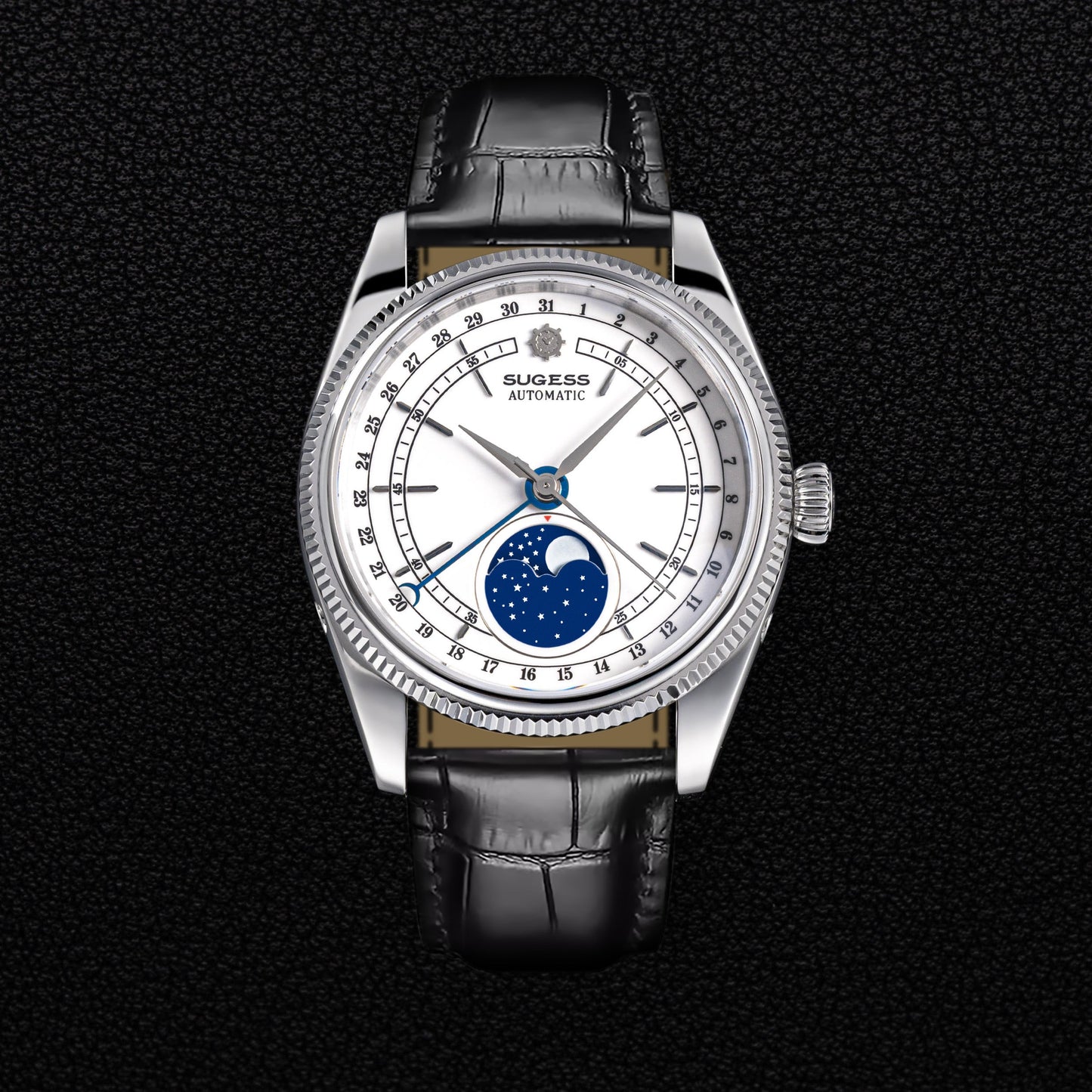 MoonPhase Master S452 Stainless-Steel White Dial