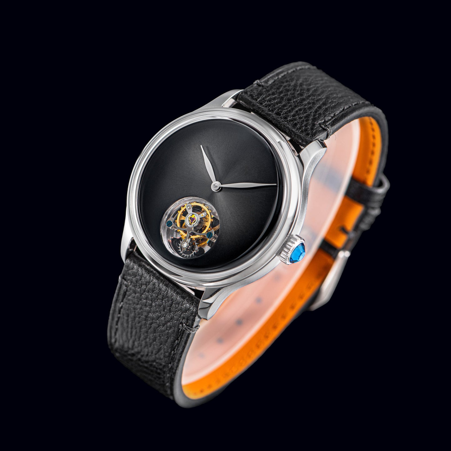 Tourbillon Master S454 Stainless Steel Black Dial