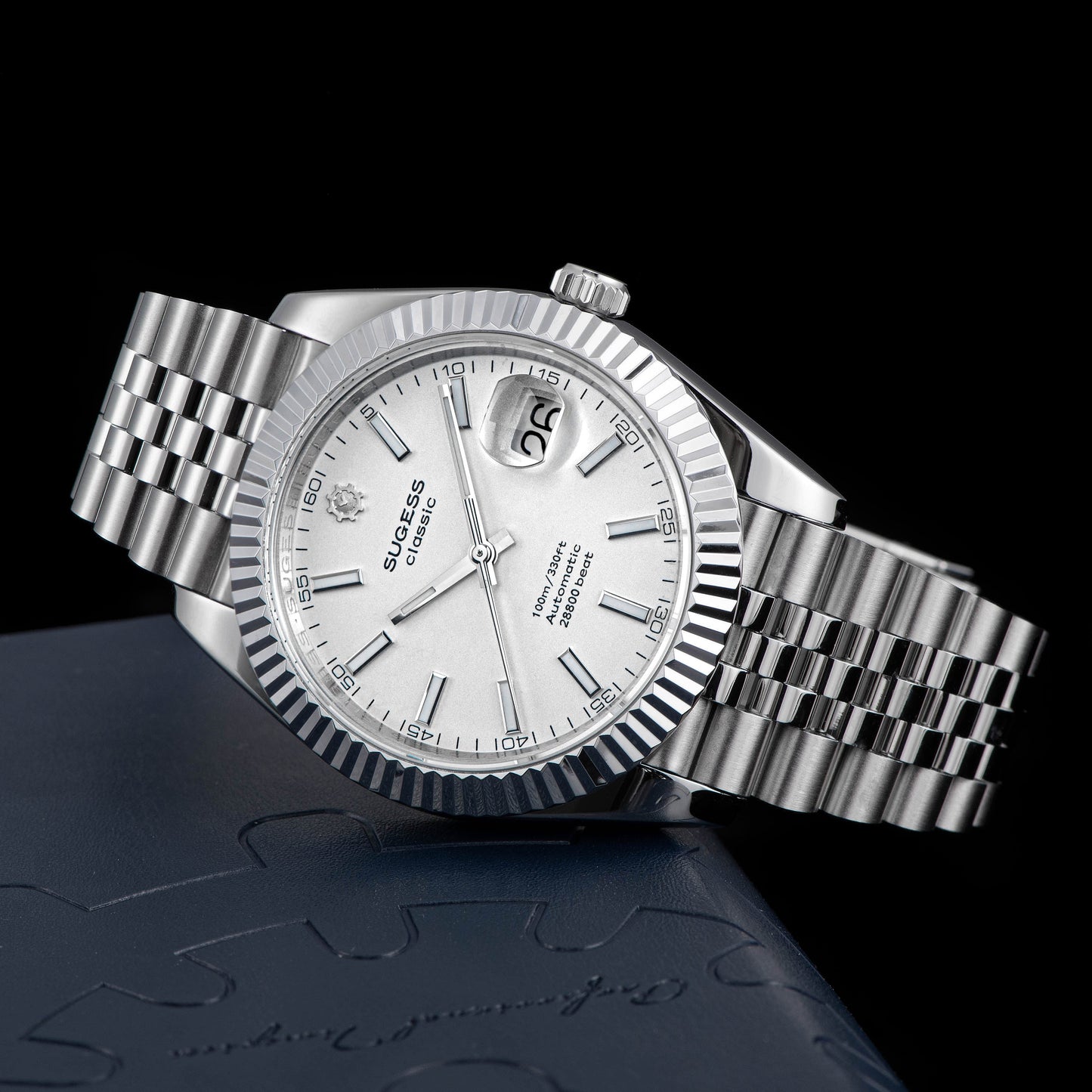 Automatic Classic S448 White Dial Fluted Bezel Jubilee Bracelet ST2130