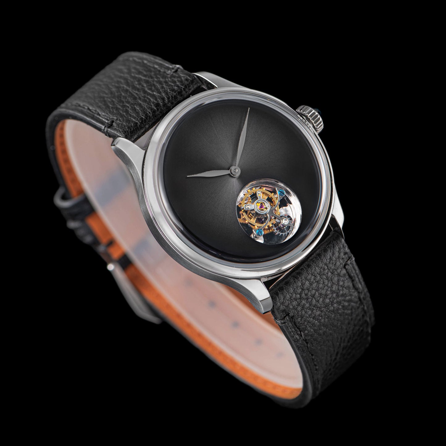 Tourbillon Master S454 Stainless Steel Black Dial