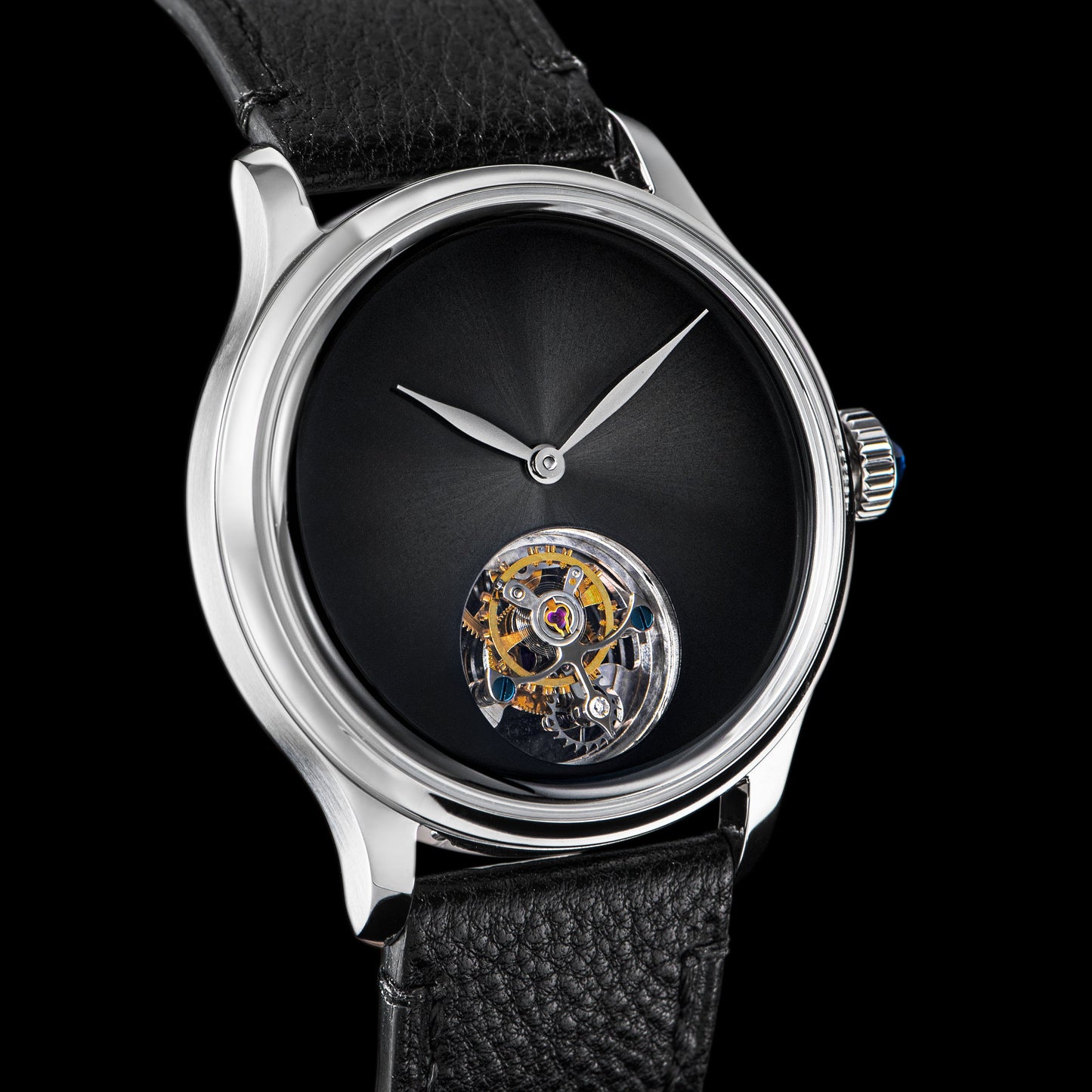 Tourbillon Master S454 Stainless Steel Black Dial
