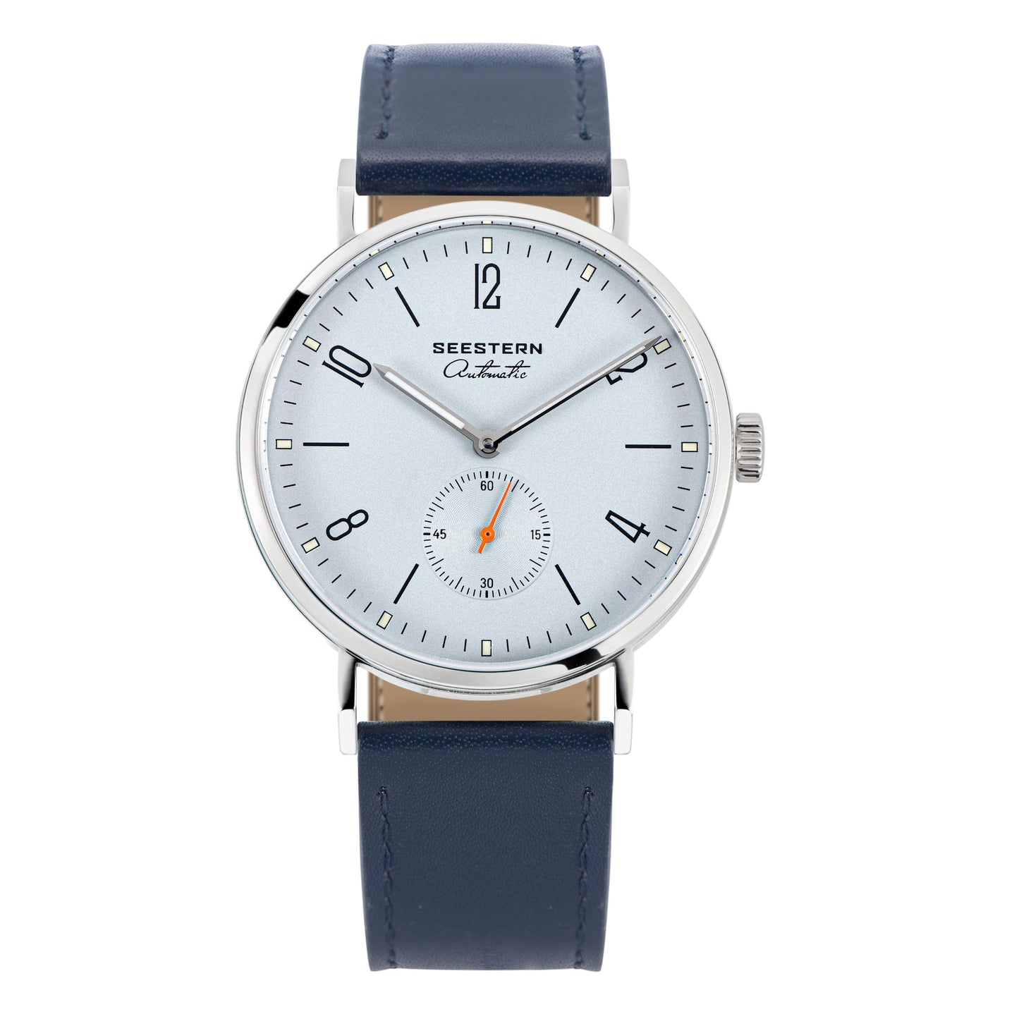 Seestern Automatic S382 38mm Light Blue Dial Classic Automatic Watch