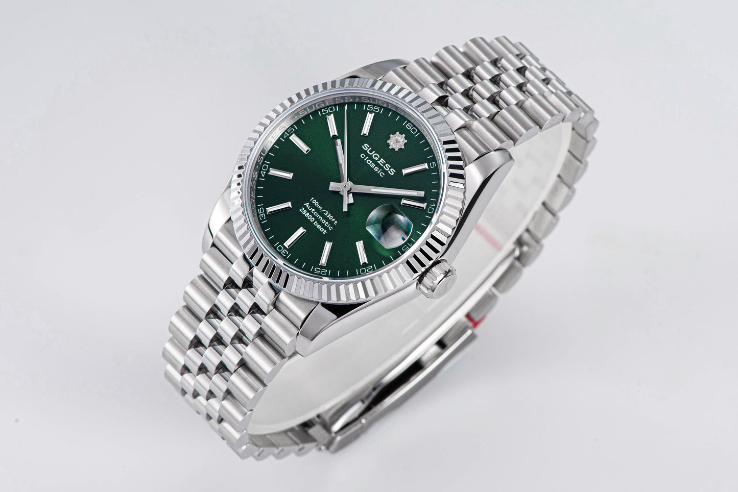 Automatic Classic S447 36mm Green Dial Fluted Bezel Jubilee Bracelet ST2130