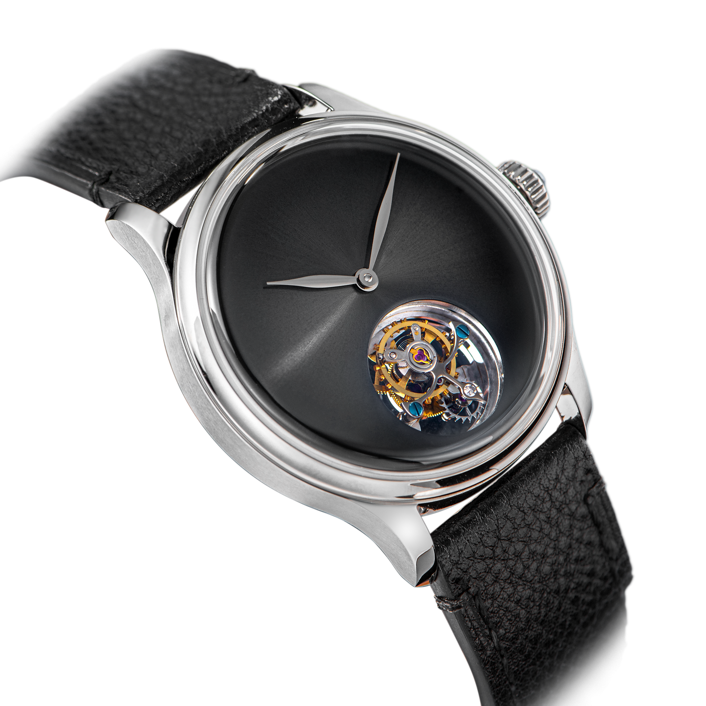 Tourbillon Master S454 Stainless Steel Black Dial
