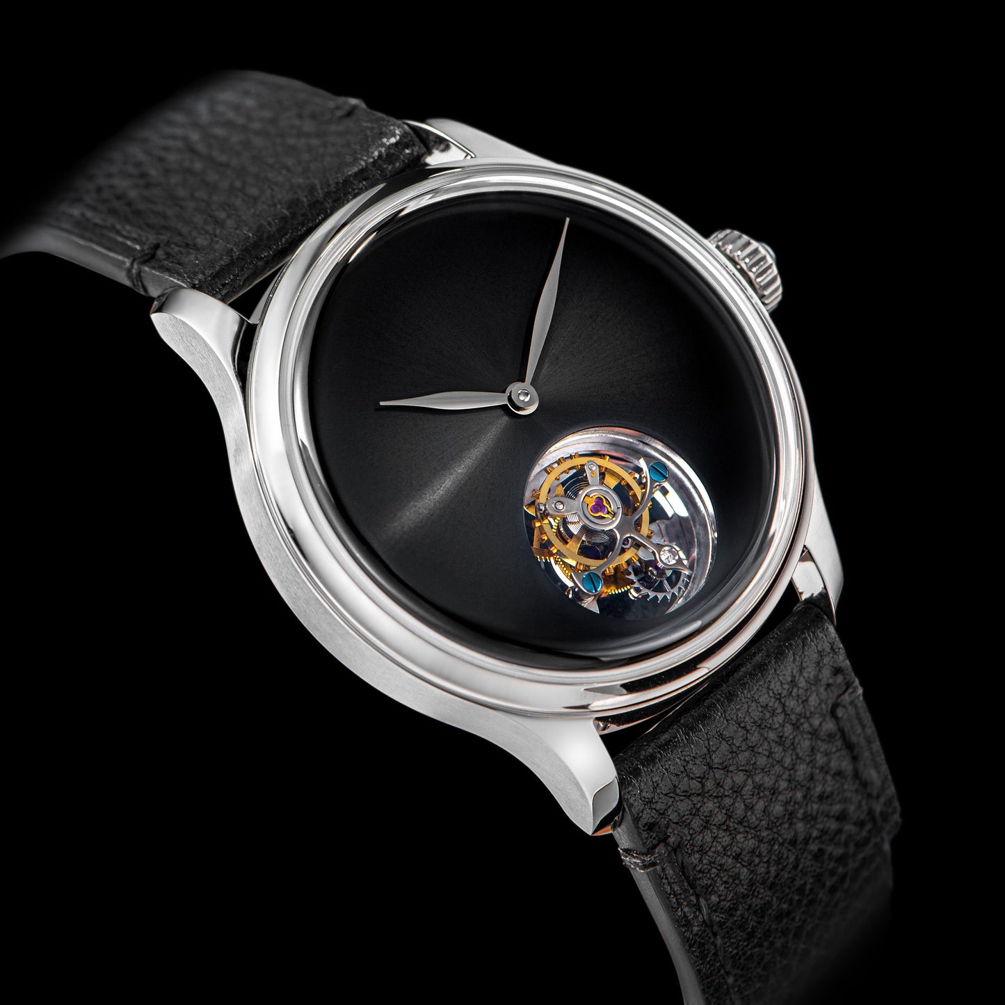 Tourbillon Master S454 Stainless Steel Black Dial