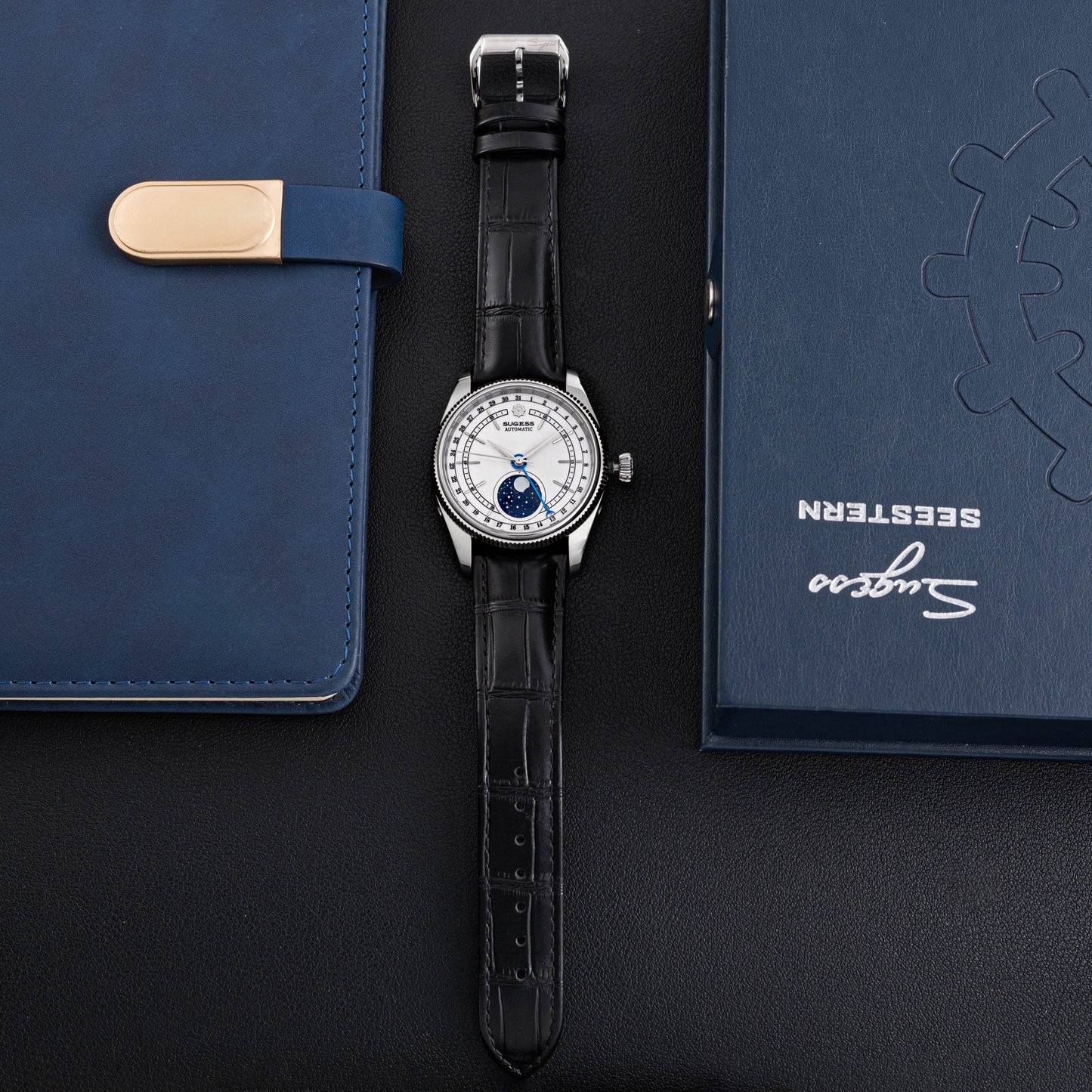 MoonPhase Master S452 Stainless-Steel White Dial