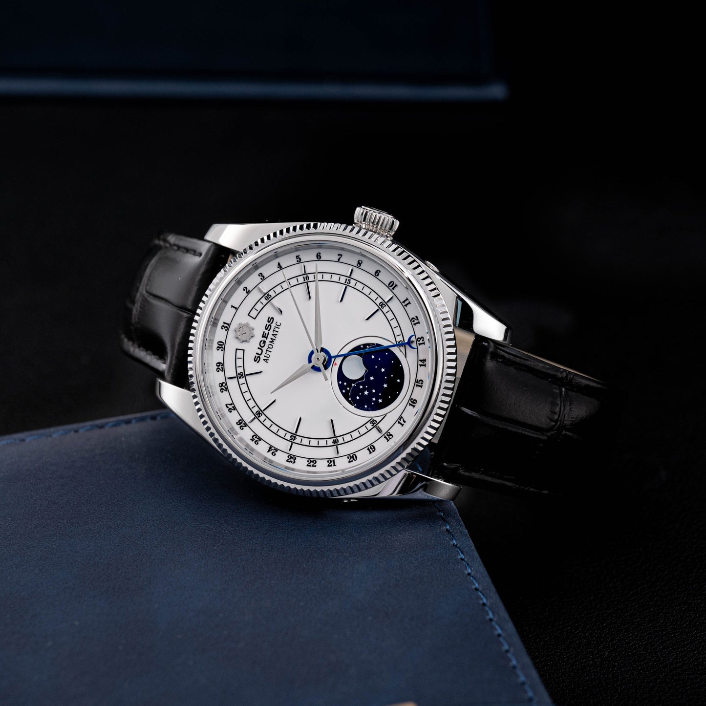 MoonPhase Master S452 Stainless-Steel White Dial