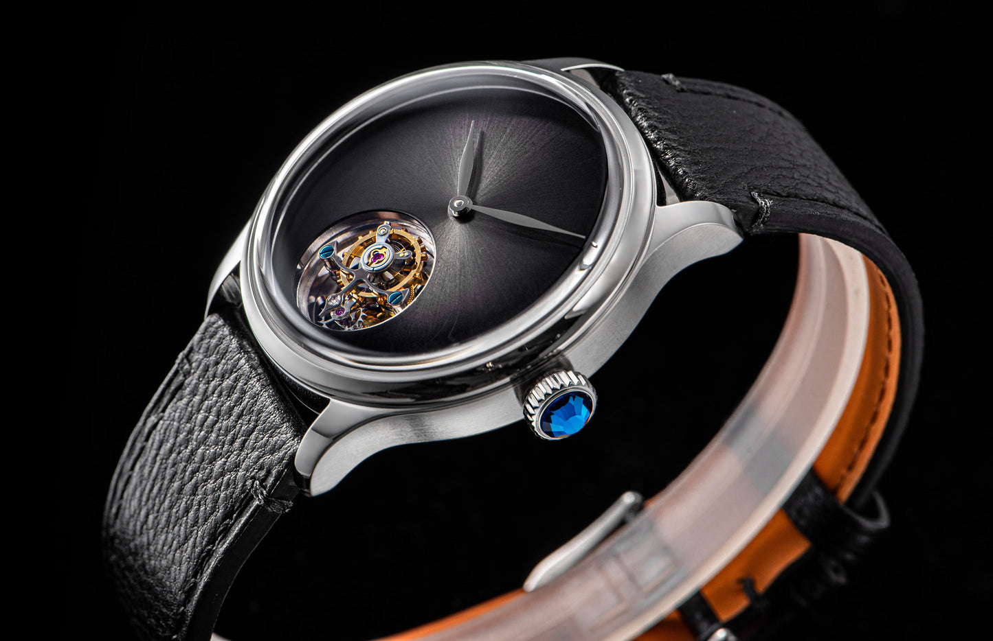 Tourbillon Master S454 Stainless Steel Black Dial
