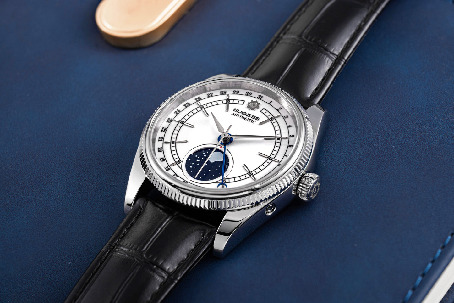 MoonPhase Master S452 Stainless-Steel White Dial