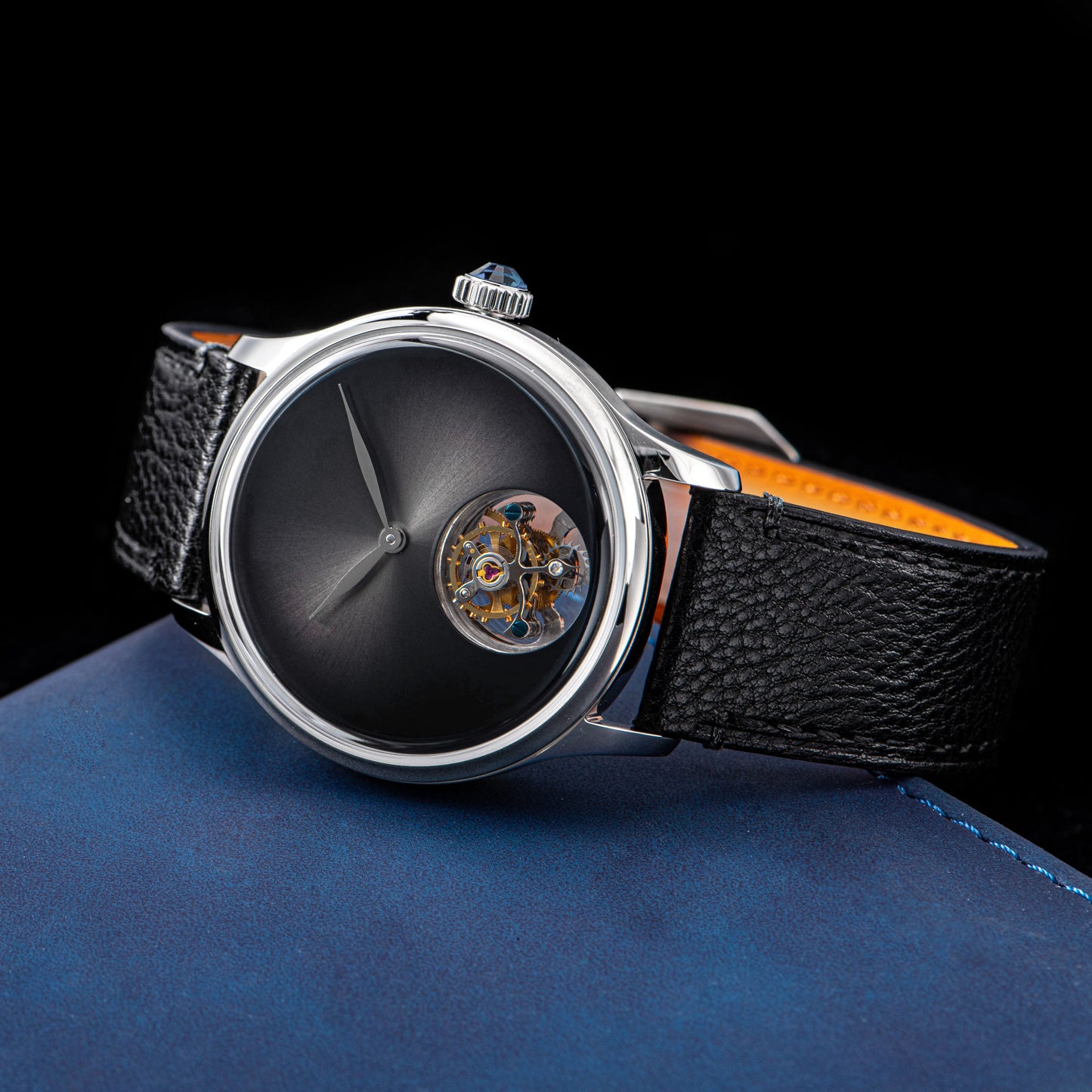 Tourbillon Master S454 Stainless Steel Black Dial