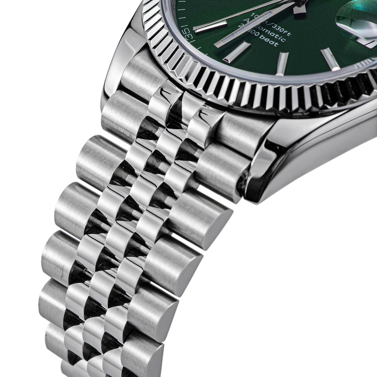 Automatic Classic S447 36mm Green Dial Fluted Bezel Jubilee Bracelet ST2130