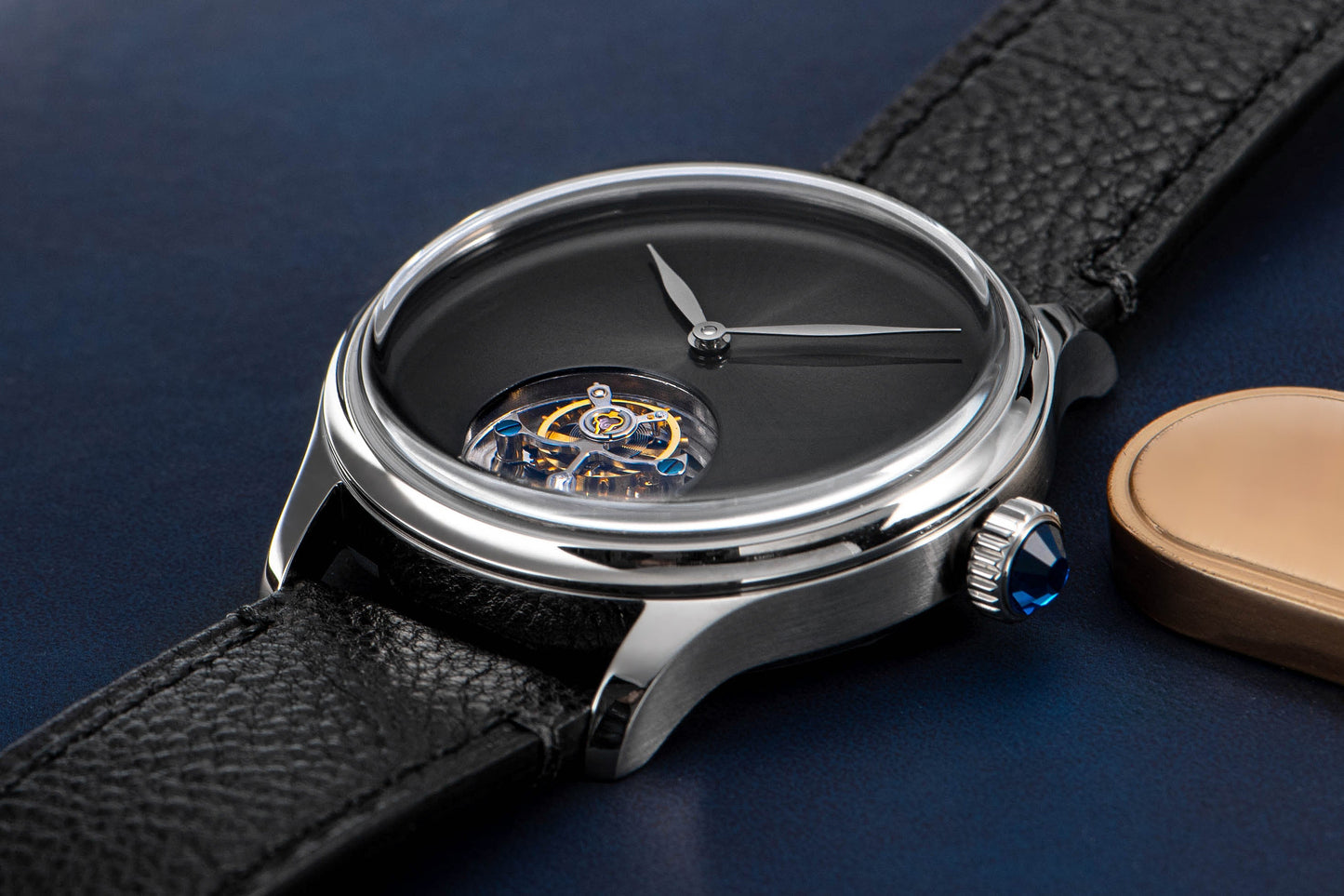 Tourbillon Master S454 Stainless Steel Black Dial