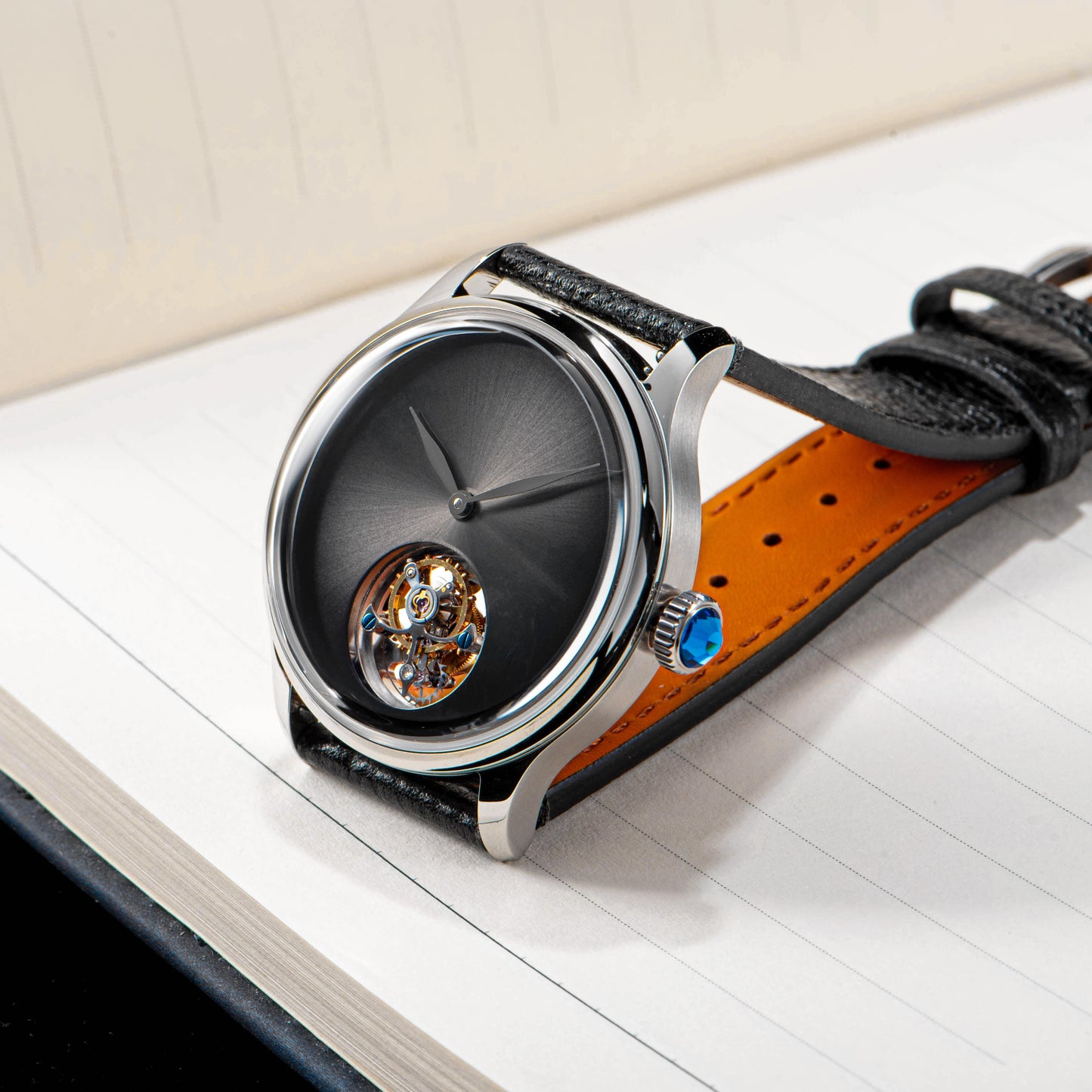 Tourbillon Master S454 Stainless Steel Black Dial