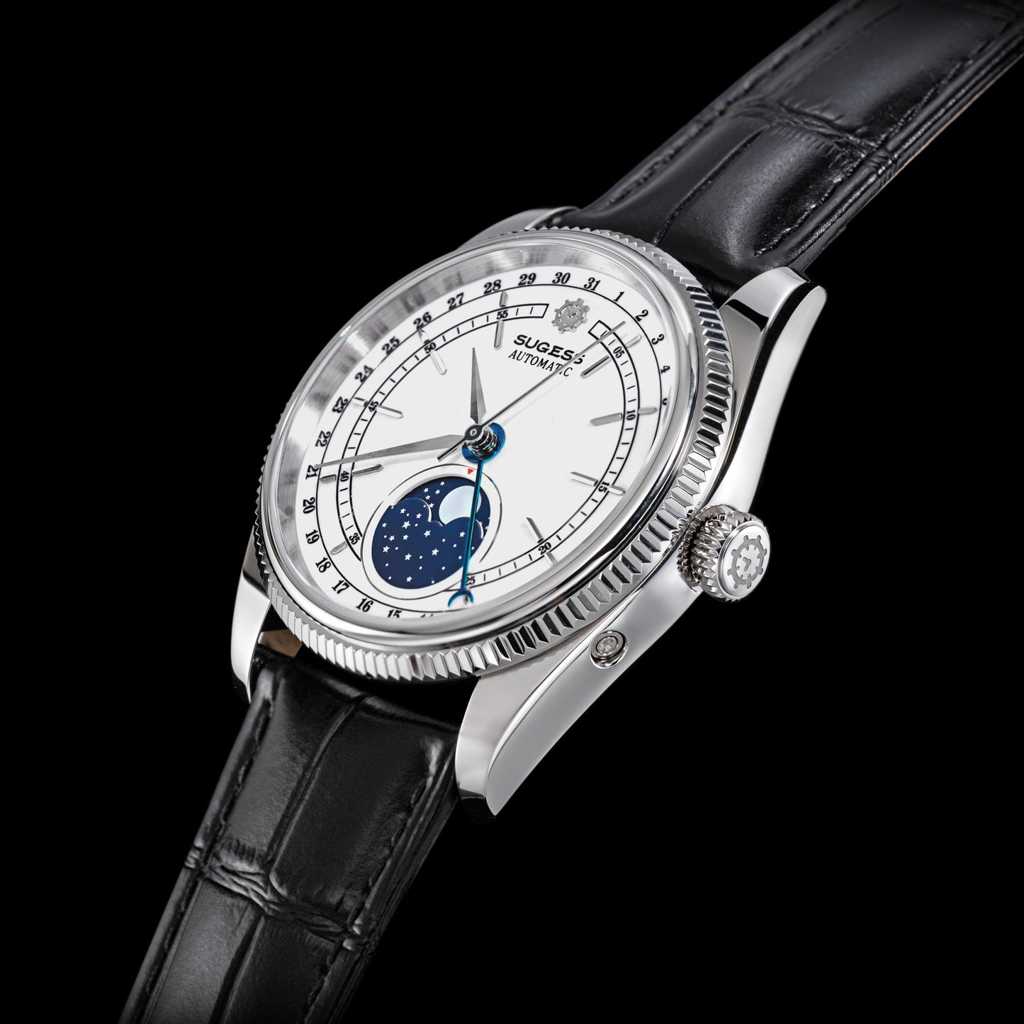 MoonPhase Master S452 Stainless-Steel White Dial