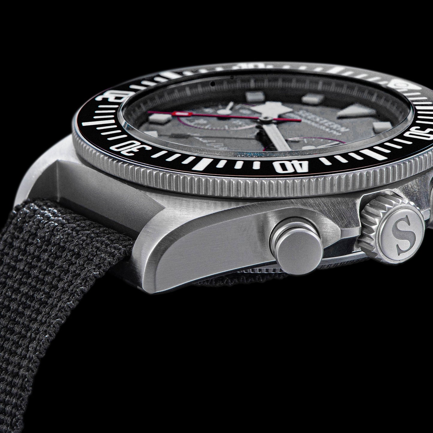Seestern Chrono S445 Chronograph Black Dial ST19 Movement
