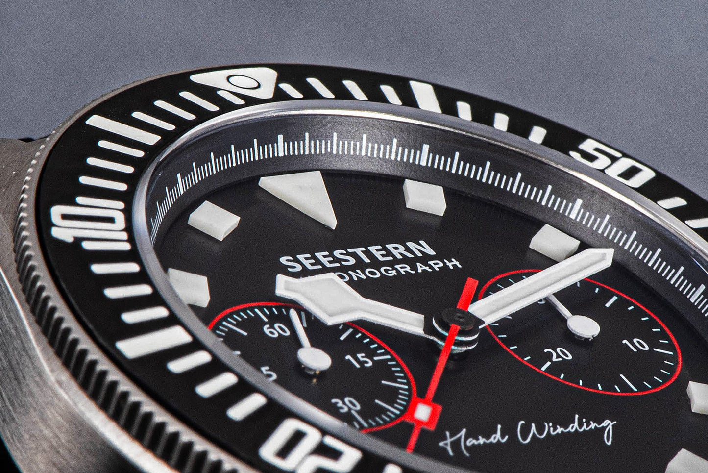 Seestern Chrono S445 Chronograph Black Dial ST19 Movement