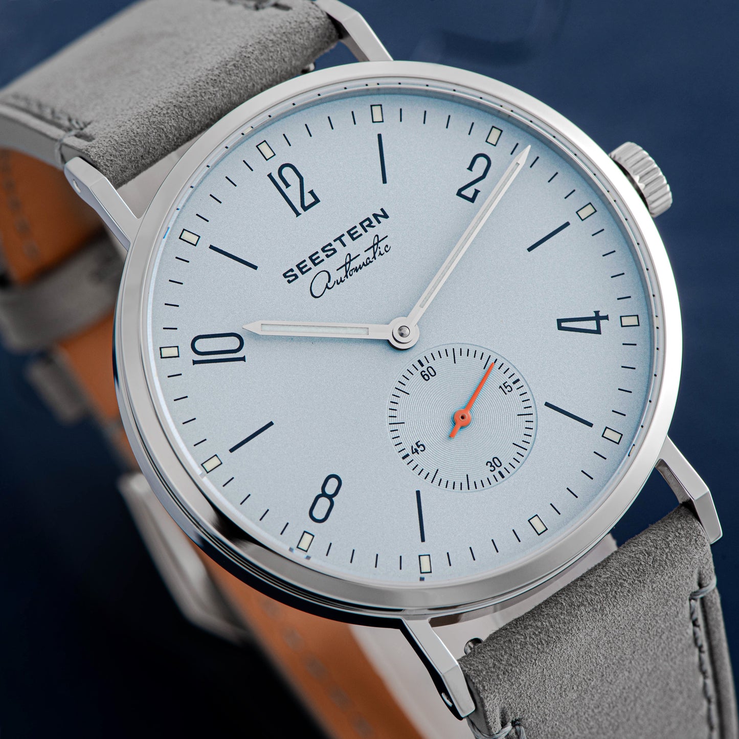 Seestern Automatic S382 38mm Light Blue Dial Classic Automatic Watch