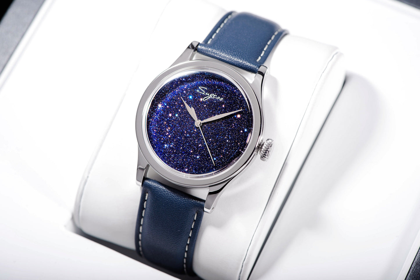 Heritage 411-3B Seagull 2130 Movement Stainless Steel Case Stars Dial SU4113BSTRS