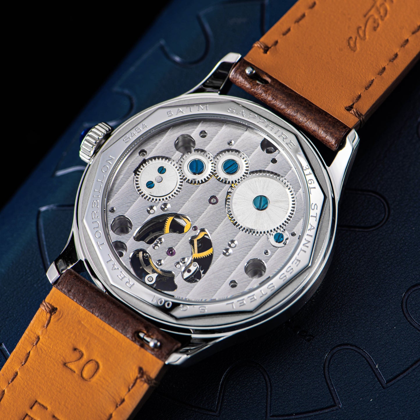 Tourbillon Master S454 Stainless Steel Blue Dial