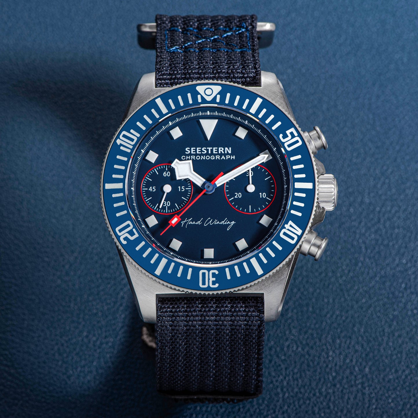 Seestern Chrono S445 Chronograph Blue Dial ST19 Movement