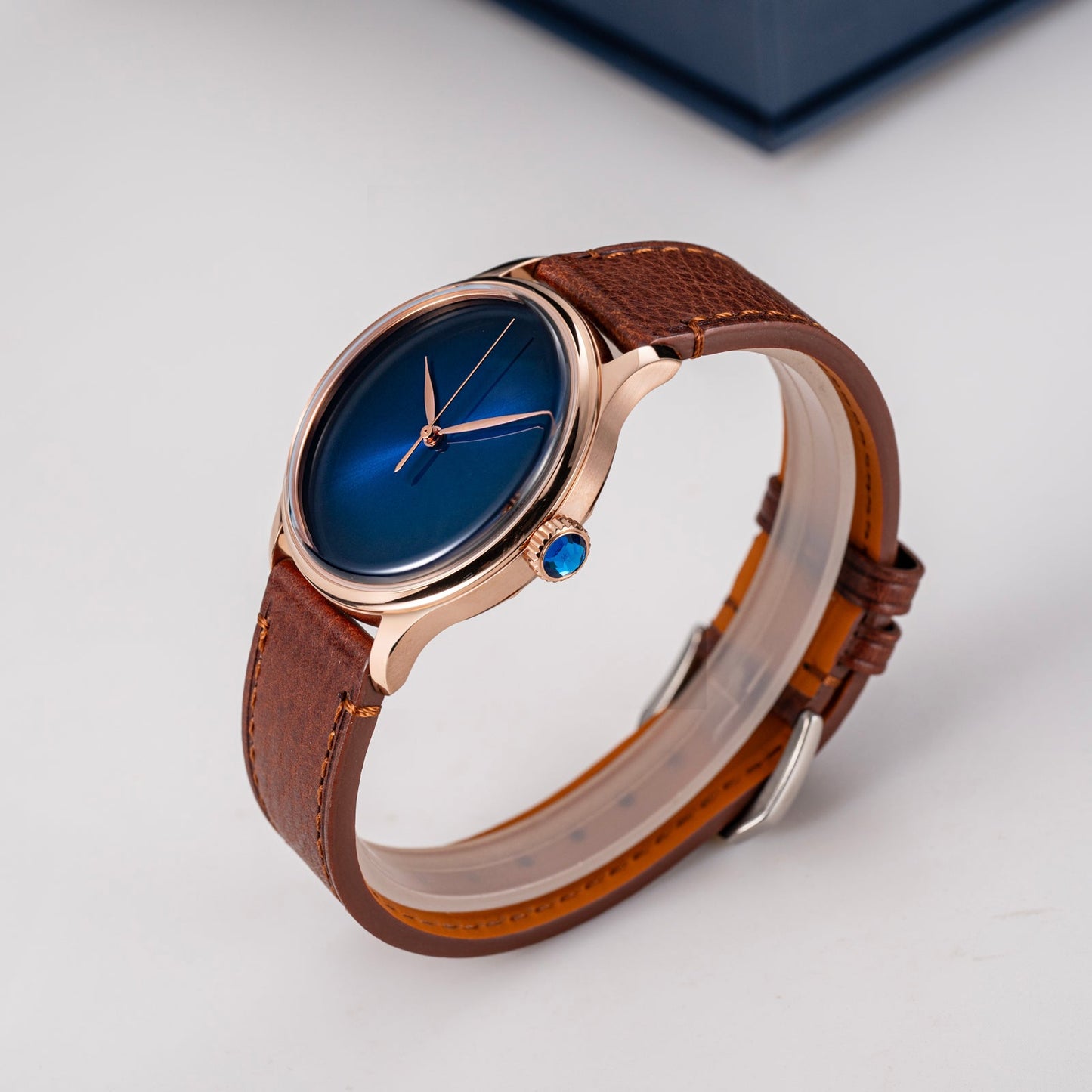 Heritage S455 Blue Dial Rose Gold Automatic