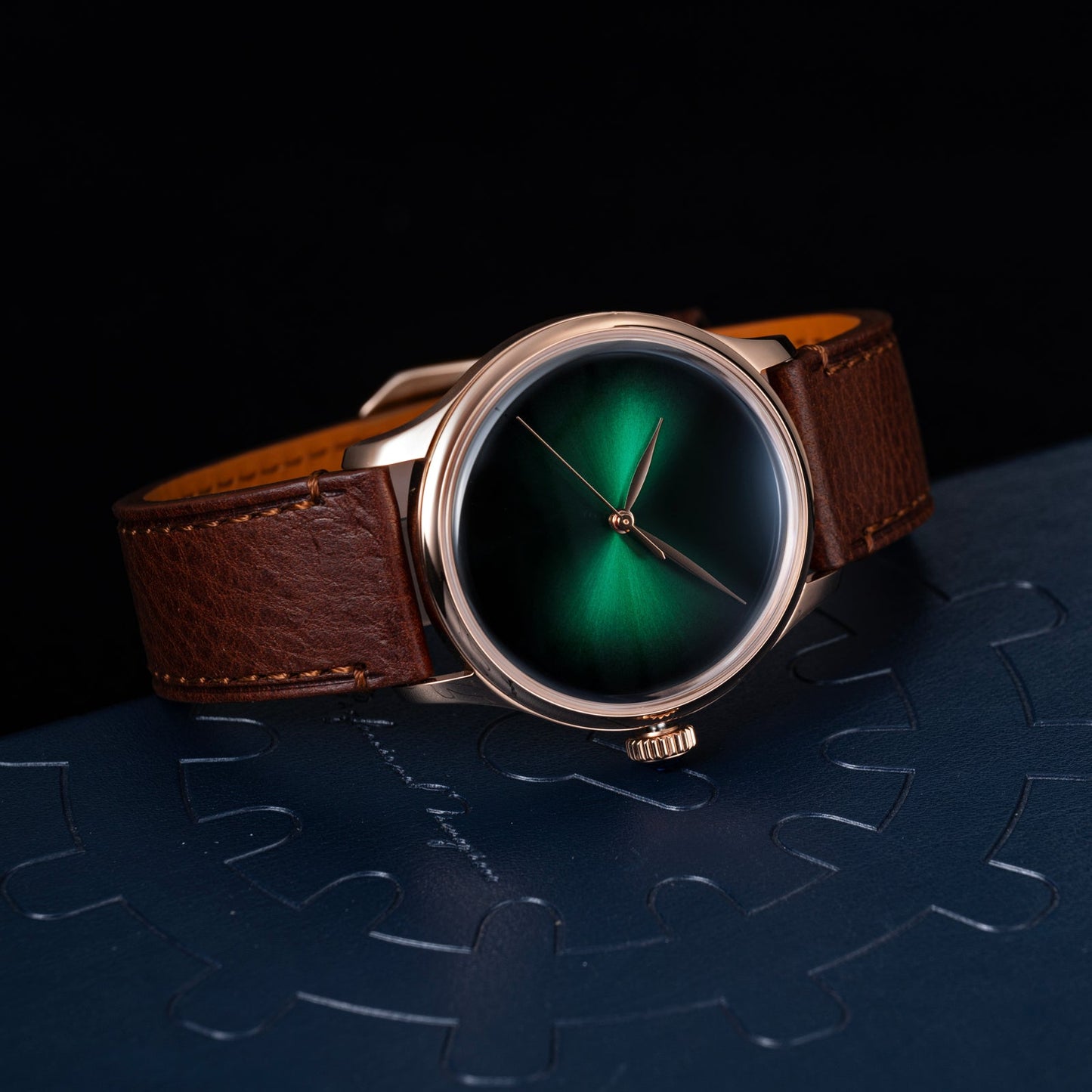 Heritage S455 Green Dial Rose Gold Automatic