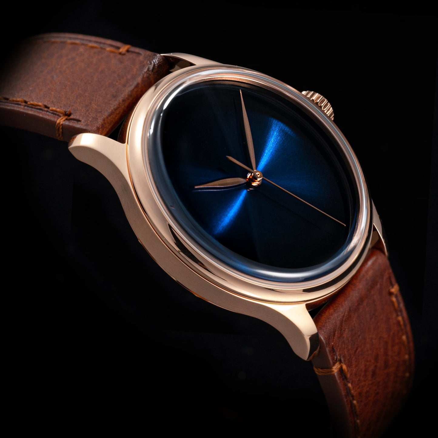 Heritage S455 Blue Dial Rose Gold Automatic