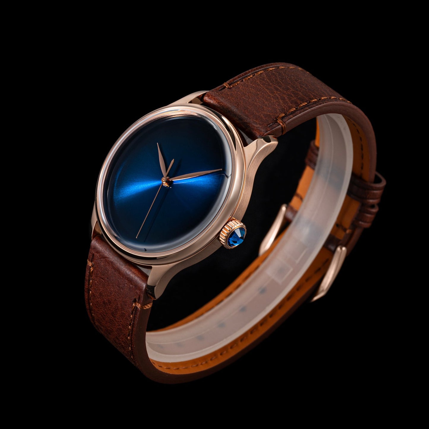 Heritage S455 Blue Dial Rose Gold Automatic