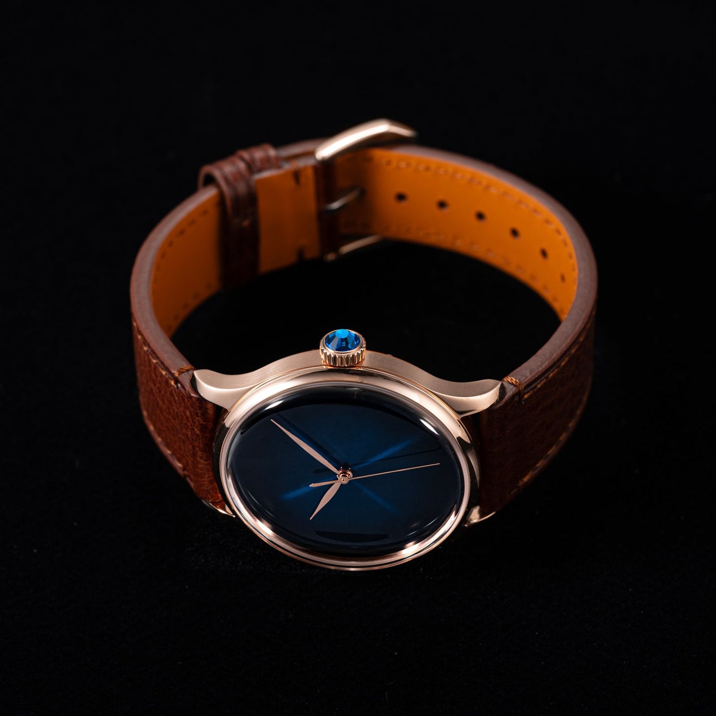 Heritage S455 Blue Dial Rose Gold Automatic