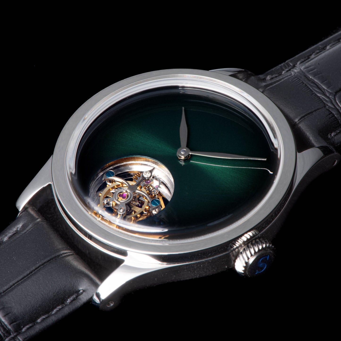 Tourbillon Master SU8000MSBL Stainless Steel Case Green Dial