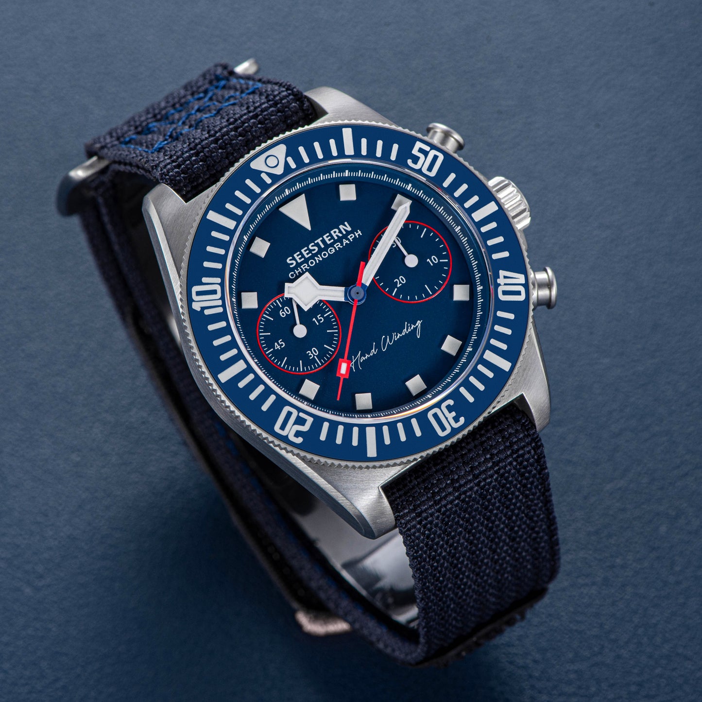 Seestern Chrono S445 Chronograph Blue Dial ST19 Movement