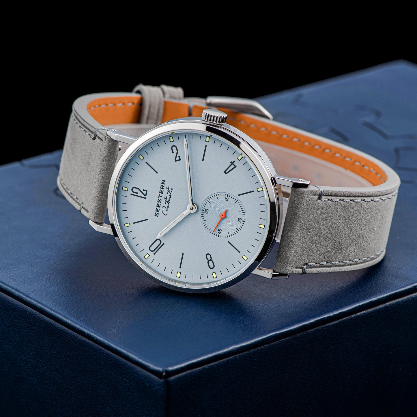 Seestern Automatic S382 38mm Light Blue Dial Classic Automatic Watch
