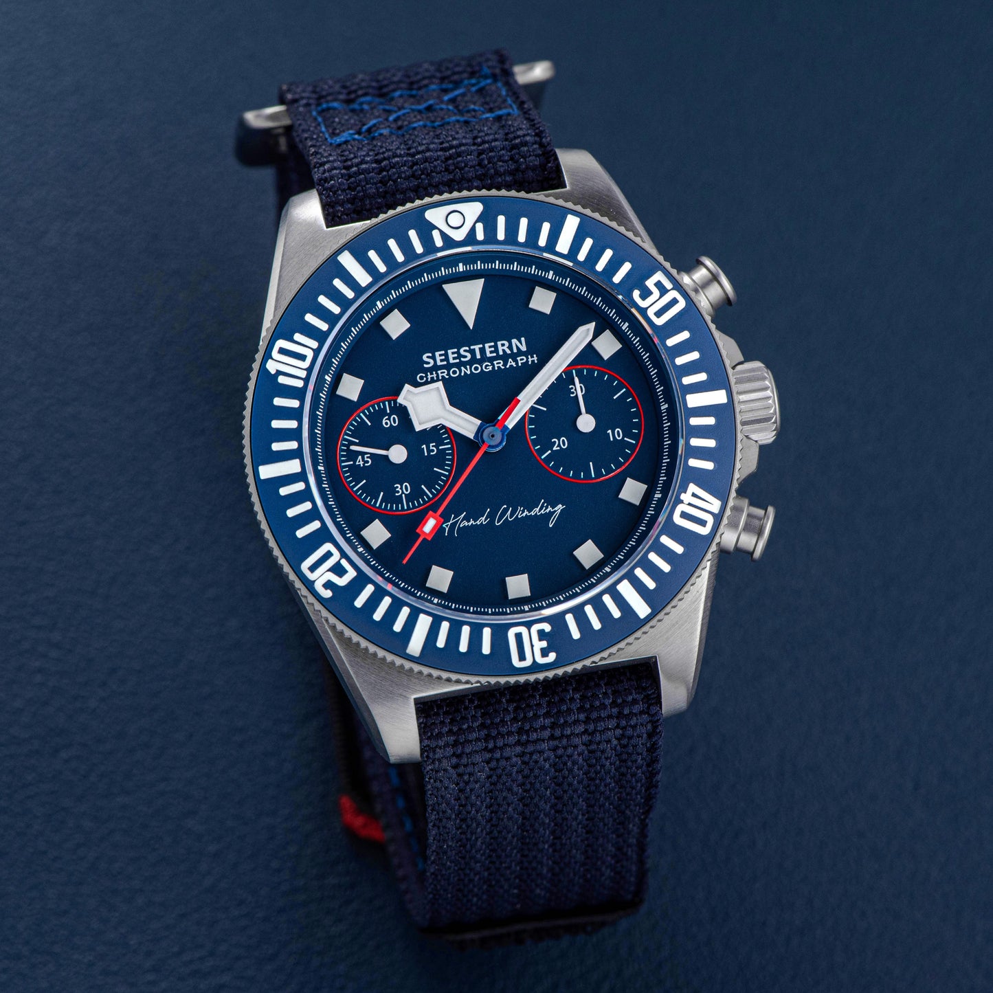 Seestern Chrono S445 Chronograph Blue Dial ST19 Movement