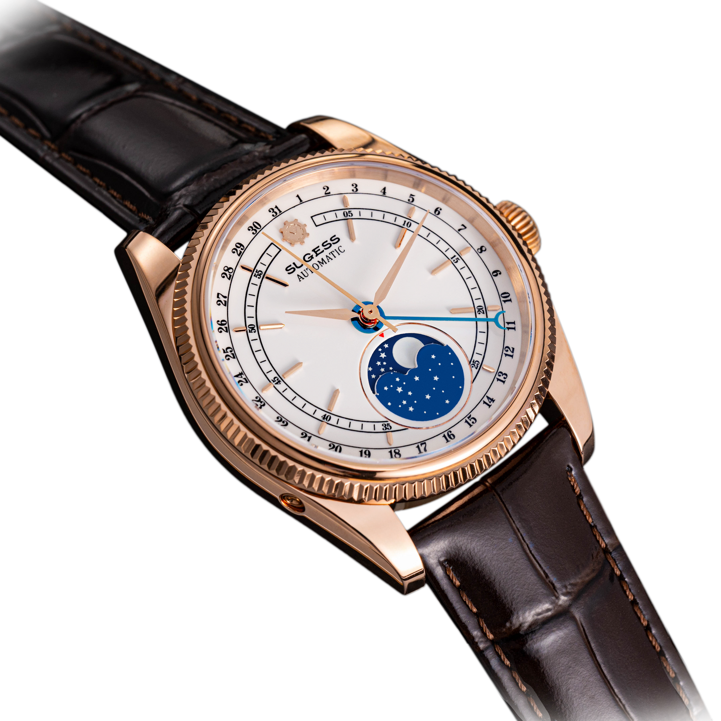 MoonPhase Master S452 Rose Gold White Dial