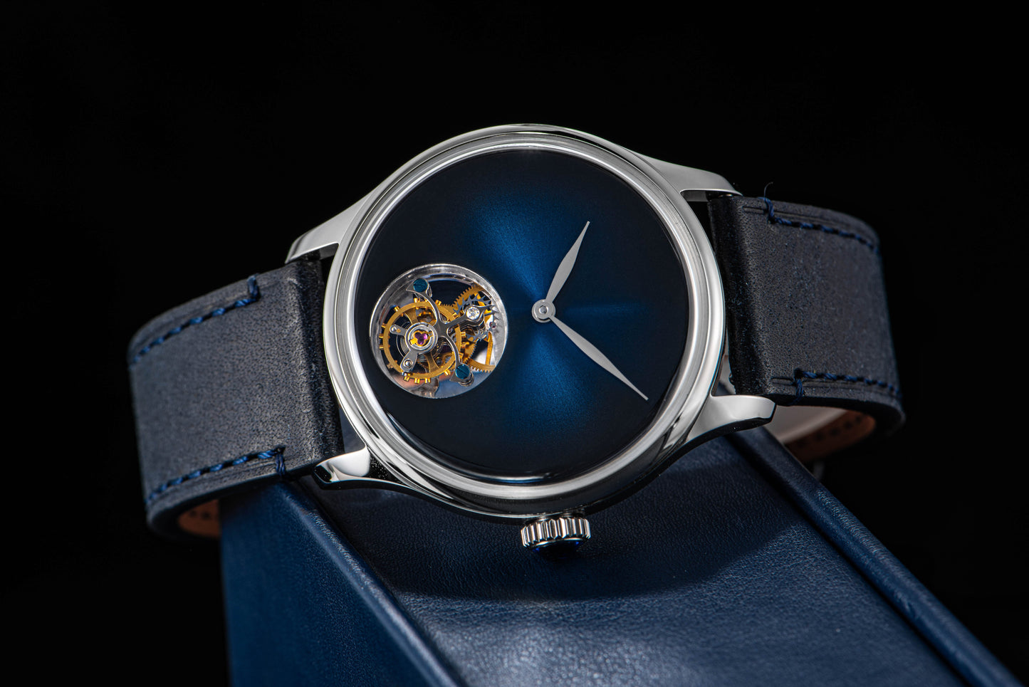 Tourbillon Master S454 Stainless Steel Blue Dial