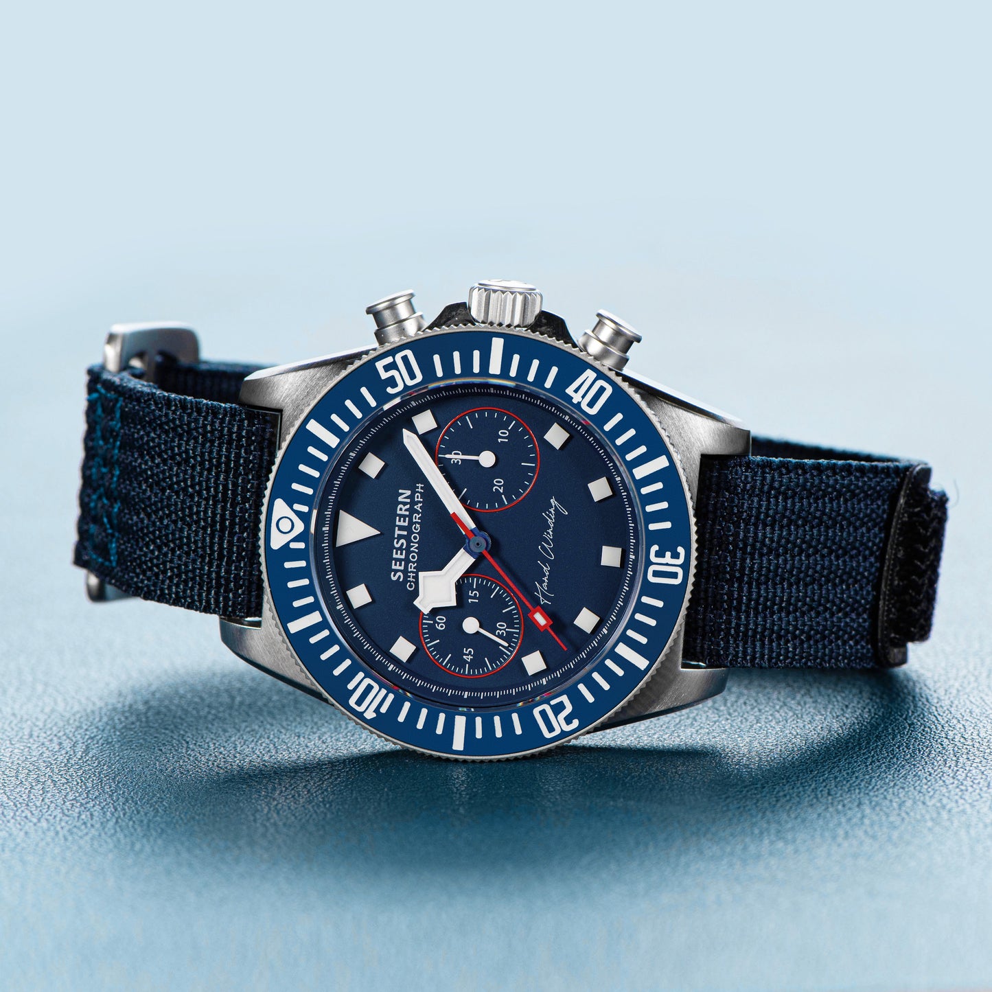 Seestern Chrono S445 Chronograph Blue Dial ST19 Movement