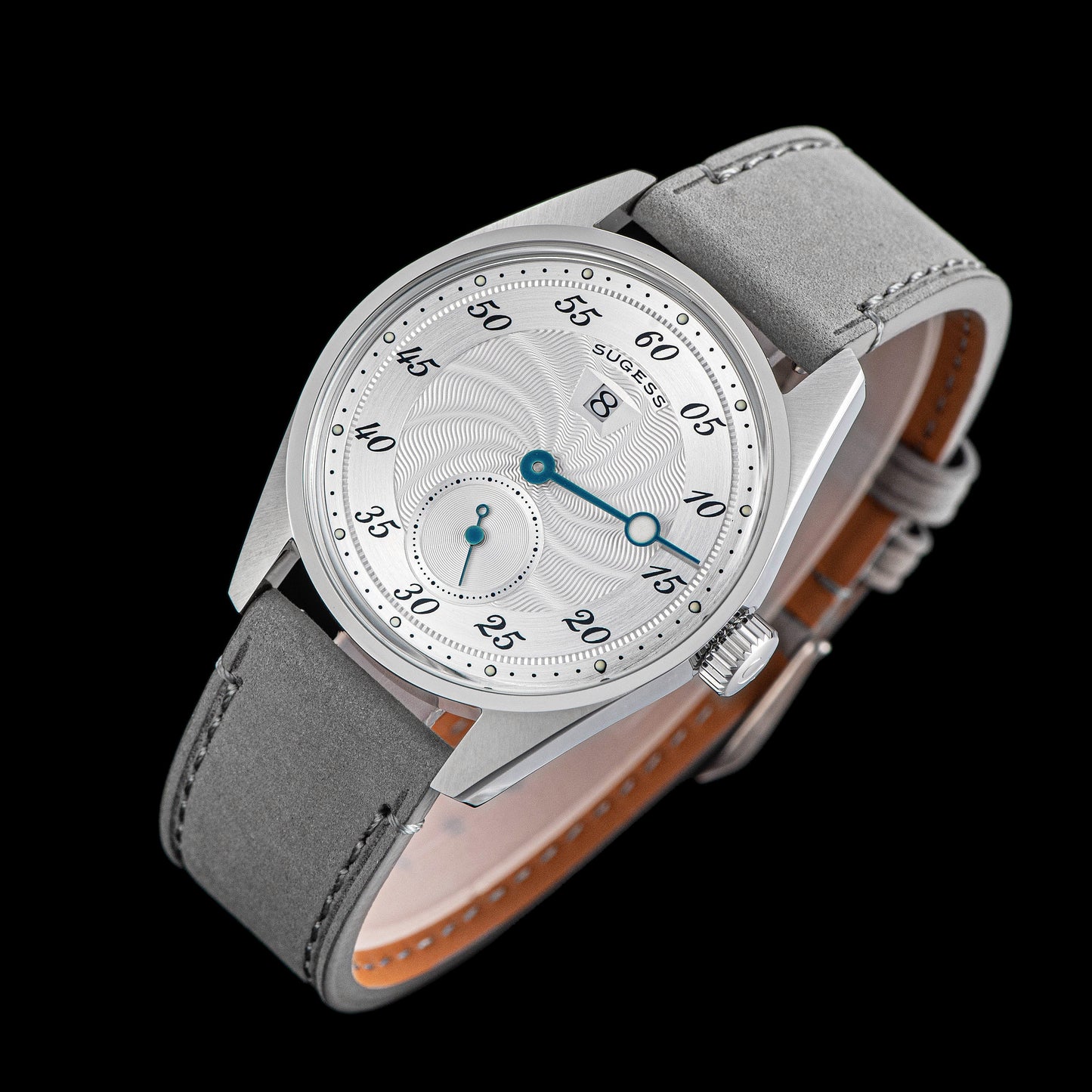 Automatic S451-1 Silver Dial Jumping Hour One Pointer Stainless Steel