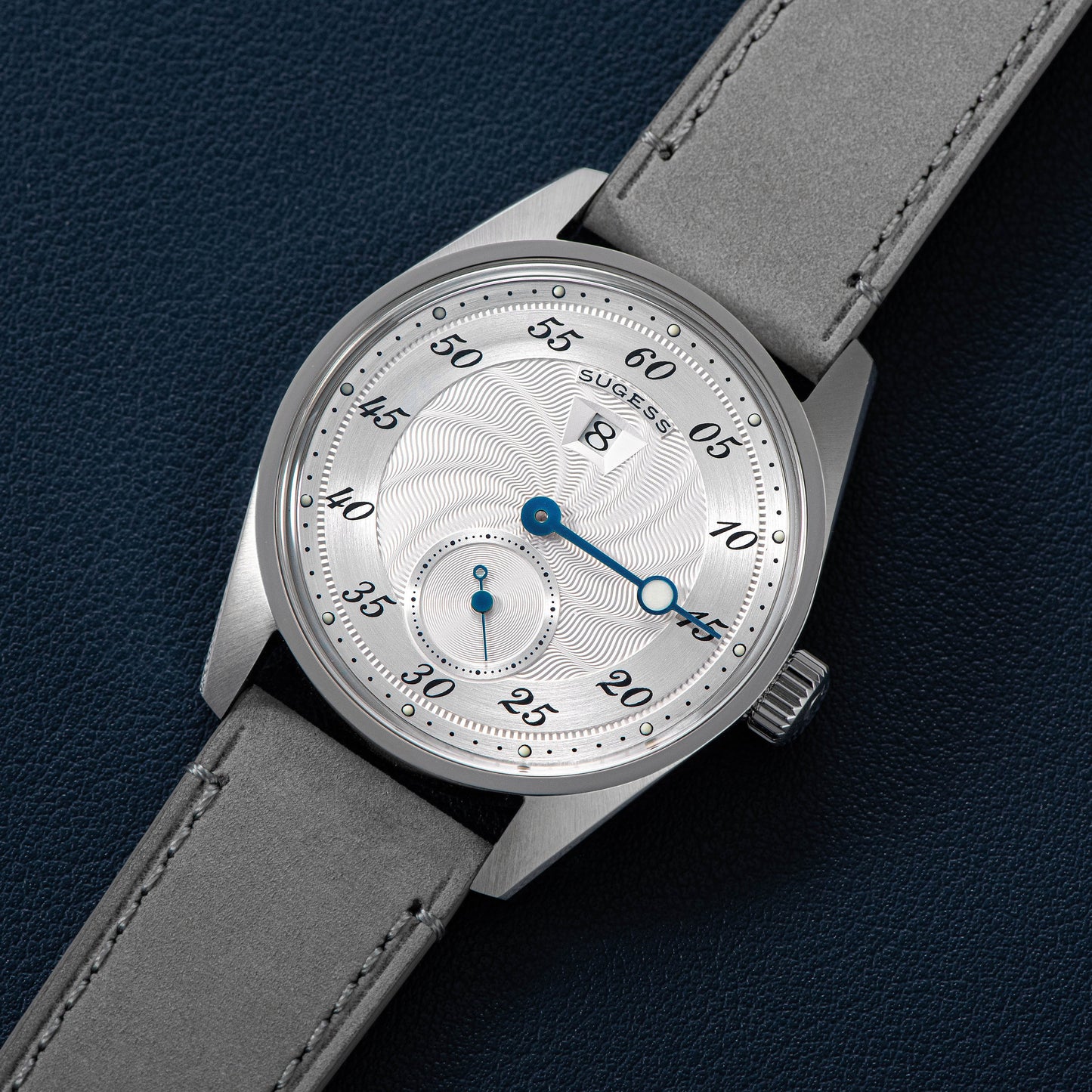 Automatic S451-1 Silver Dial Jumping Hour One Pointer Stainless Steel