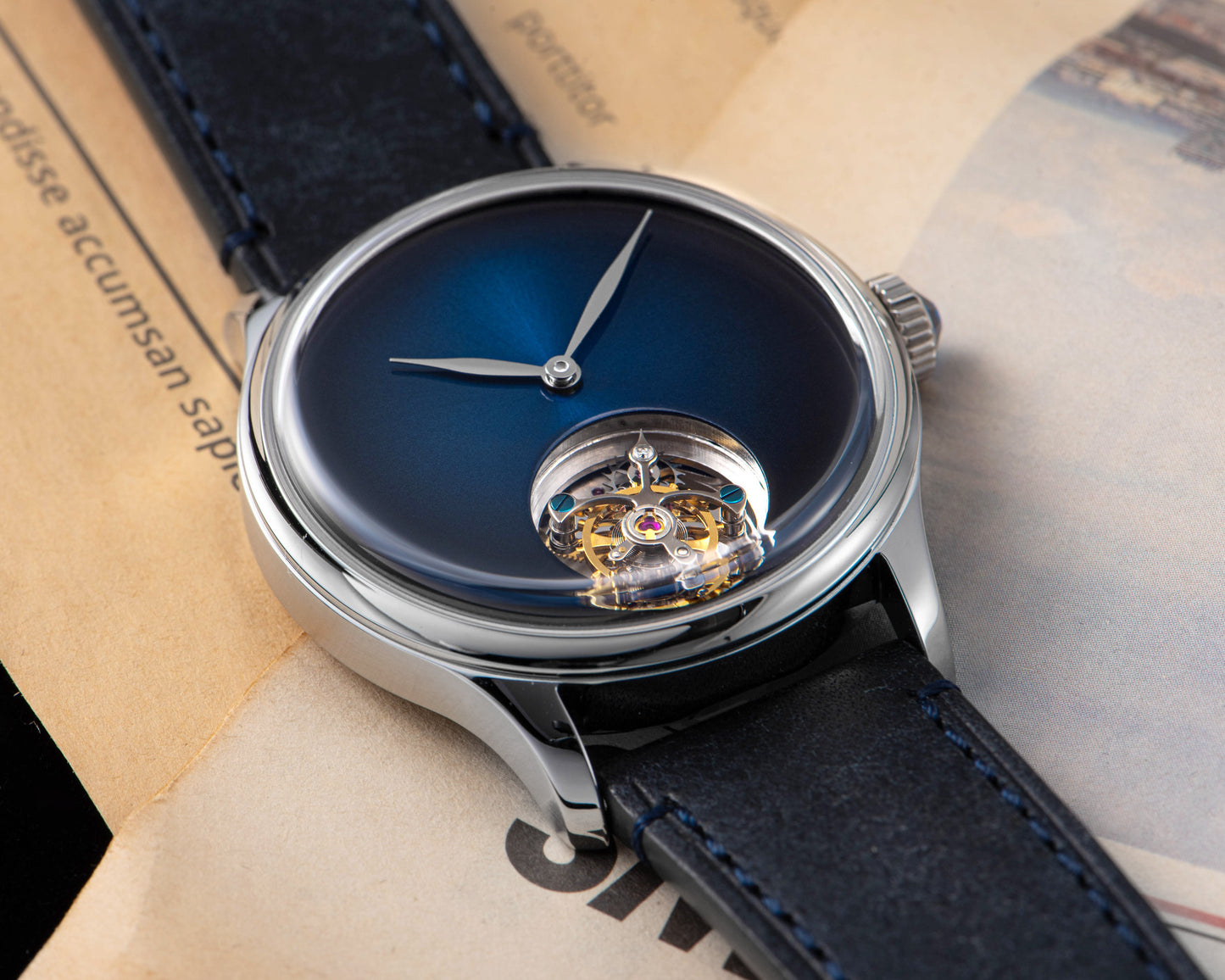 Tourbillon Master S454 Stainless Steel Blue Dial