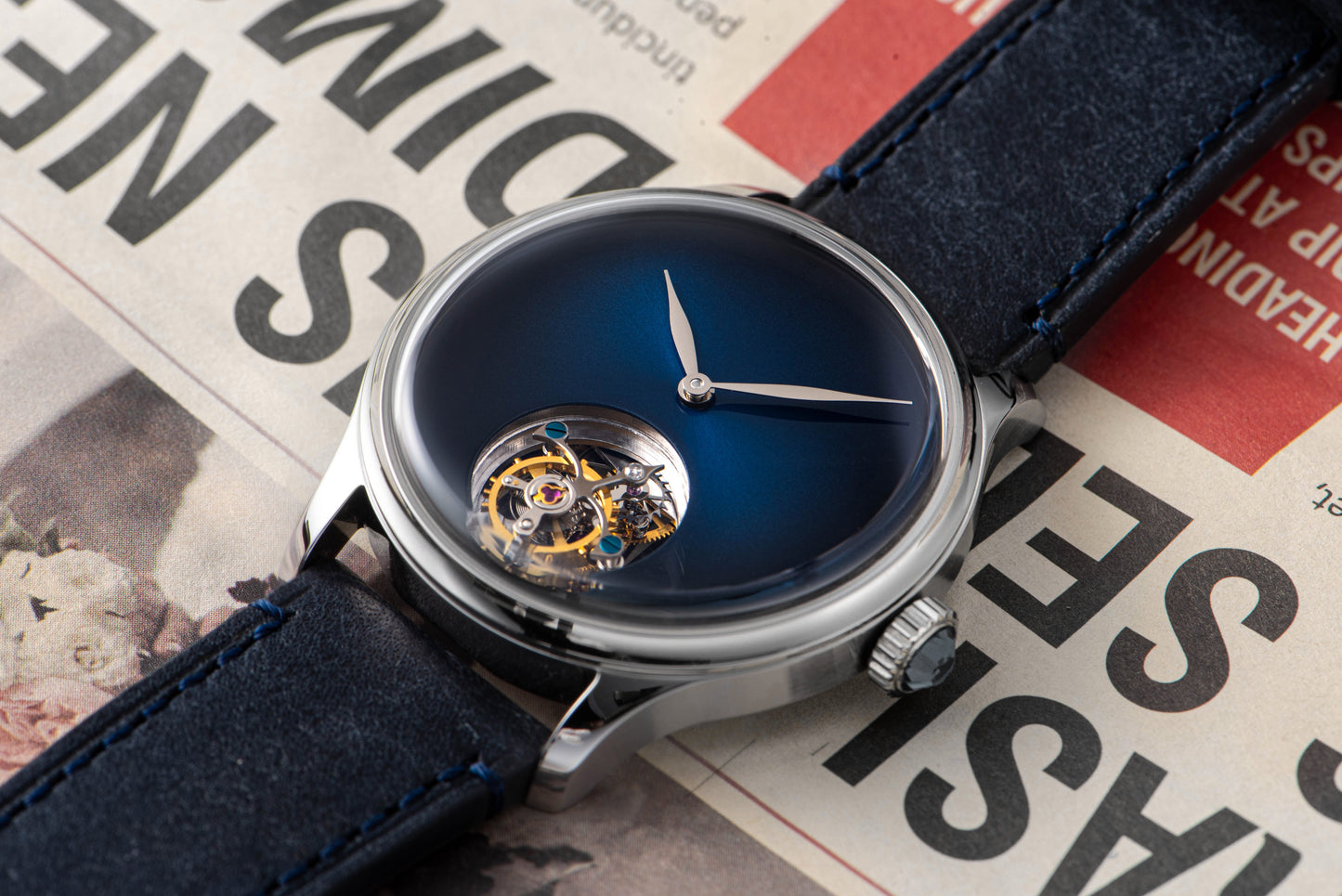 Tourbillon Master S454 Stainless Steel Blue Dial
