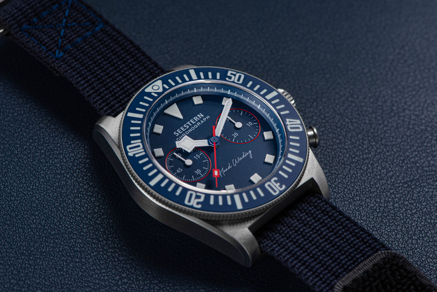 Seestern Chrono S445 Chronograph Blue Dial ST19 Movement
