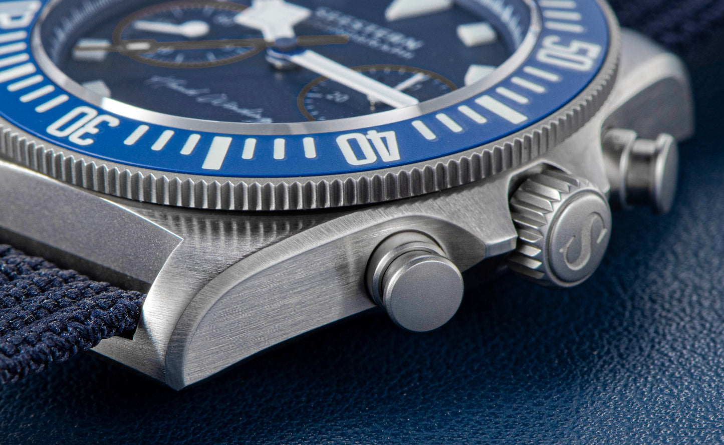 Seestern Chrono S445 Chronograph Blue Dial ST19 Movement