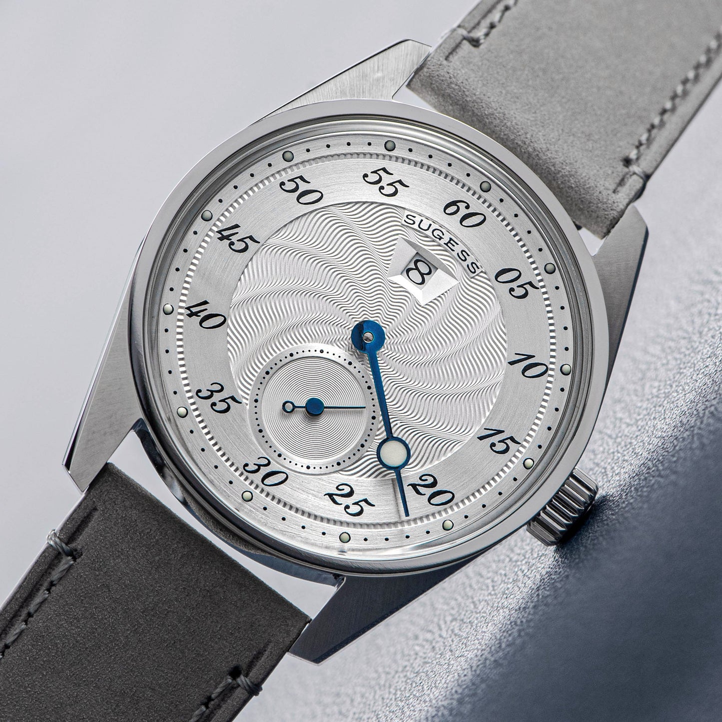 Automatic S451-1 Silver Dial Jumping Hour One Pointer Stainless Steel
