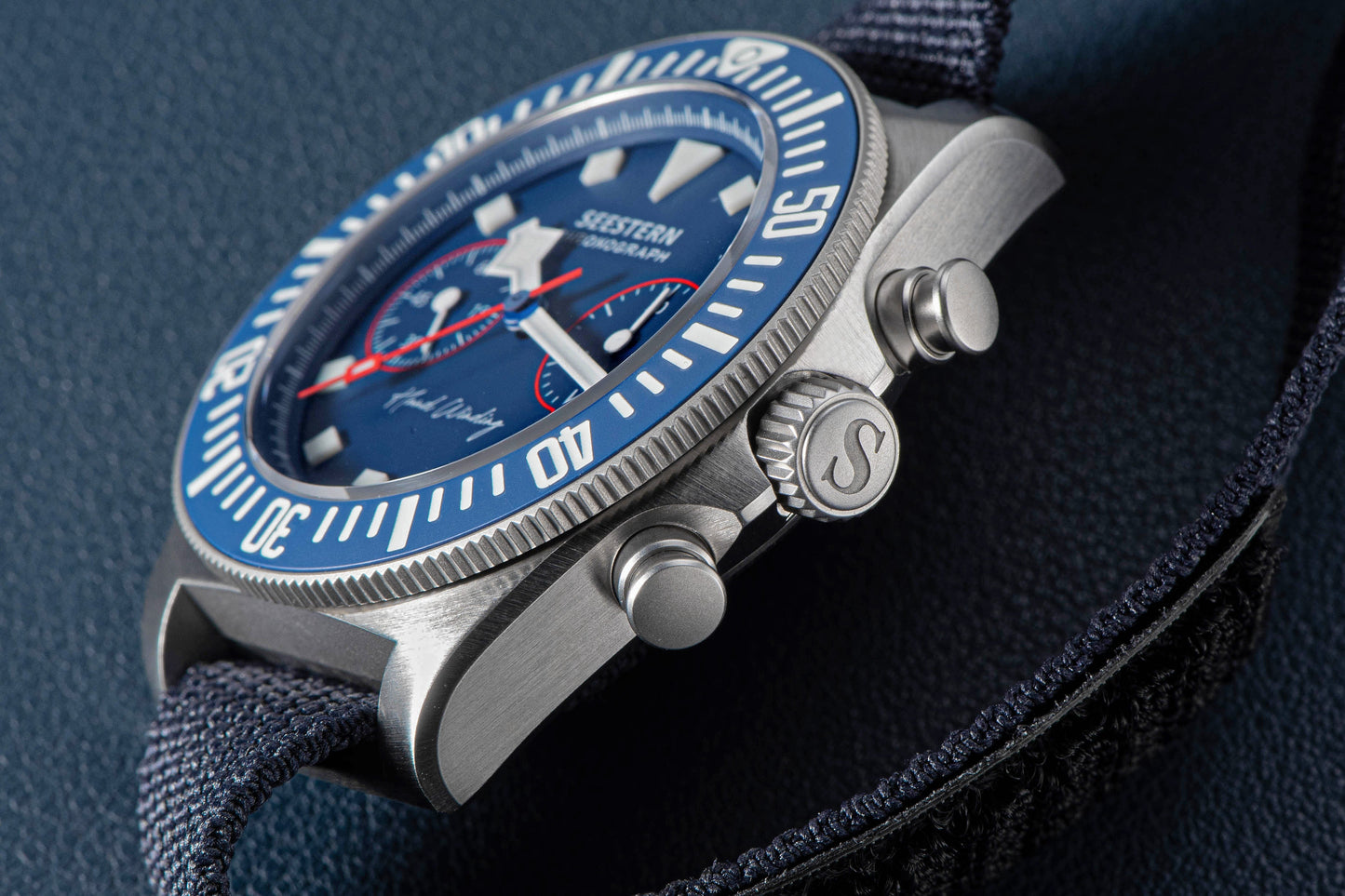 Seestern Chrono S445 Chronograph Blue Dial ST19 Movement