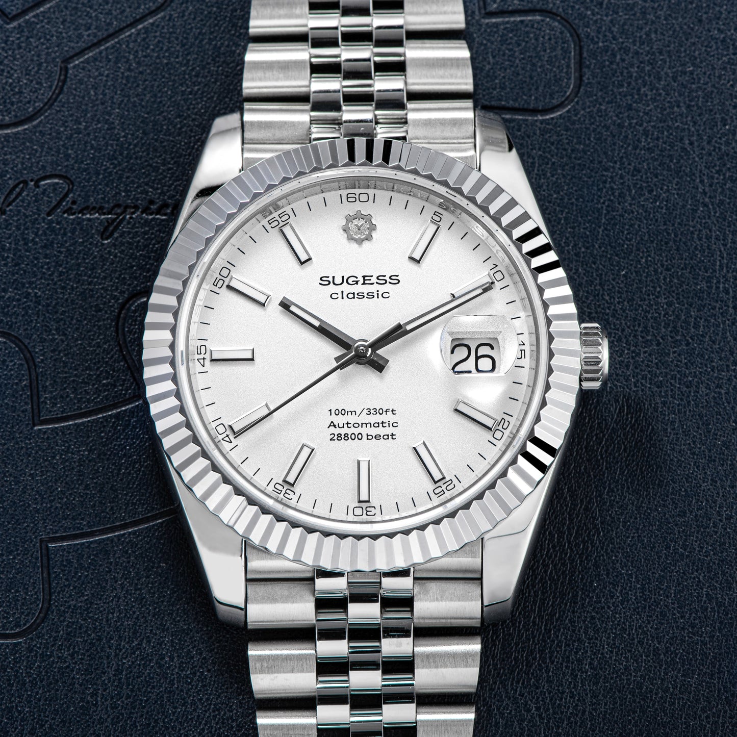 Automatic Classic S448 White Dial Fluted Bezel Jubilee Bracelet ST2130
