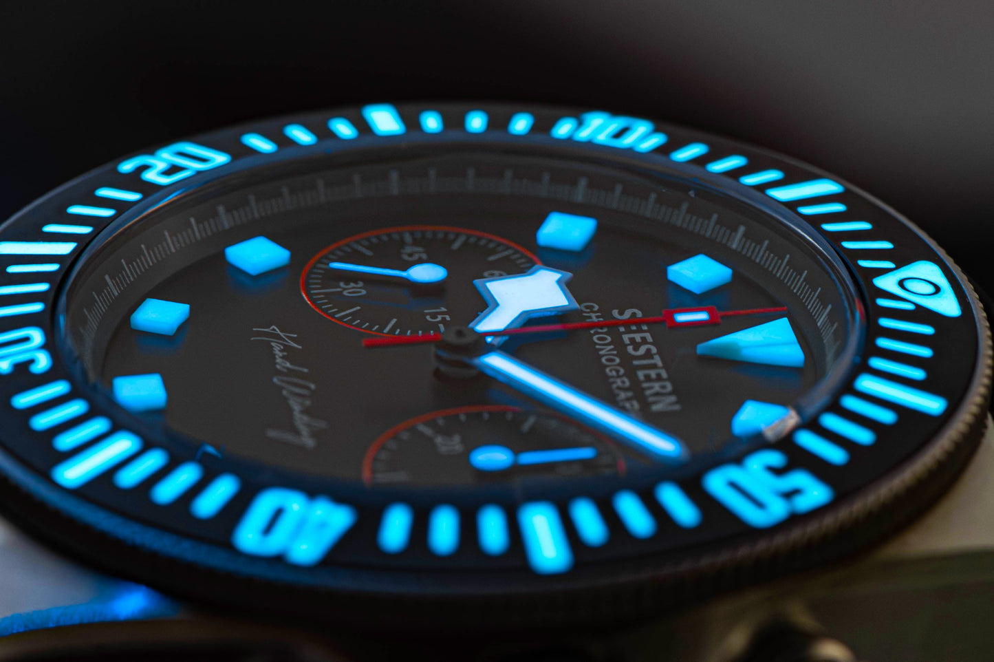 Seestern Chrono S445 Chronograph Black Dial ST19 Movement