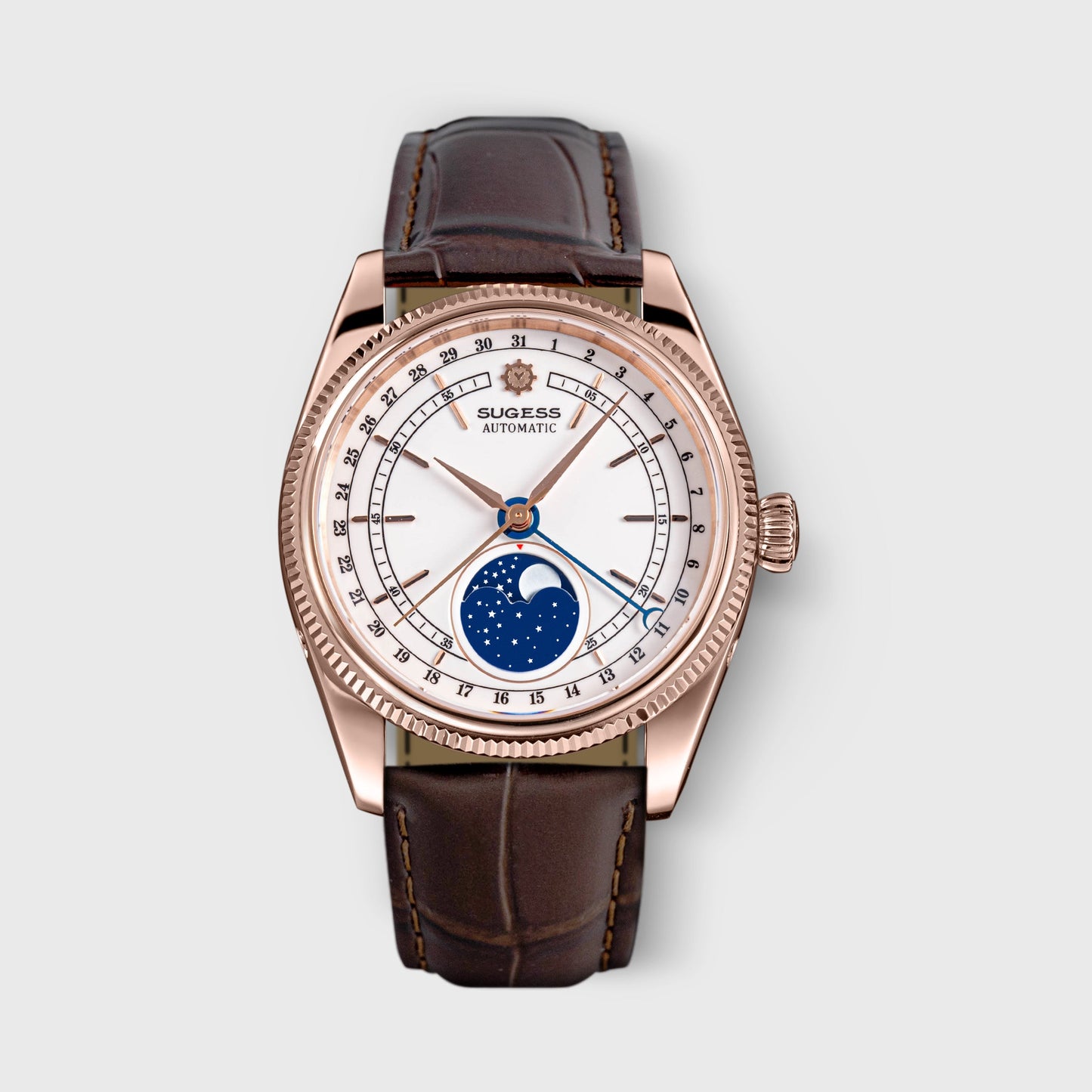 MoonPhase Master S452 Rose Gold White Dial